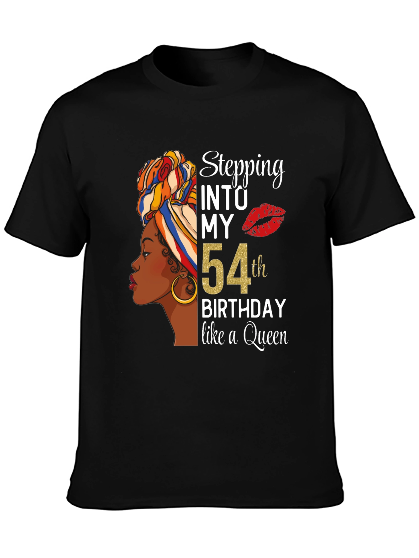 Stepping Into My 54th Birthday Queen T-Shirt