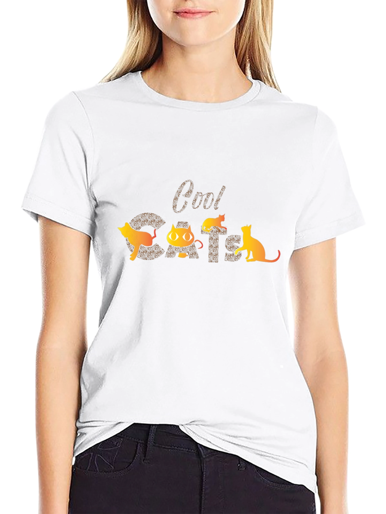 Cool Cats Graphic Tee - Mens Black T-Shirt