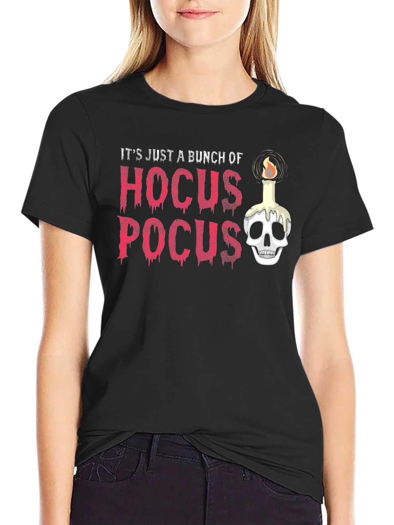 Hocus Pocus Skull Candle Graphic Tee