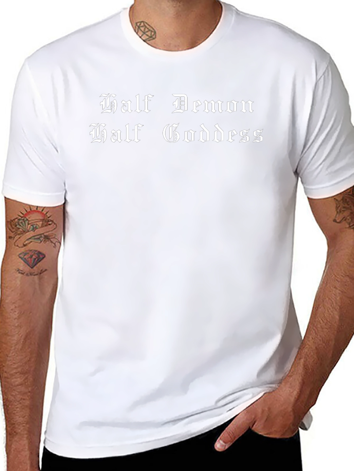 Half Demon Half Goddess Graphic T-Shirt