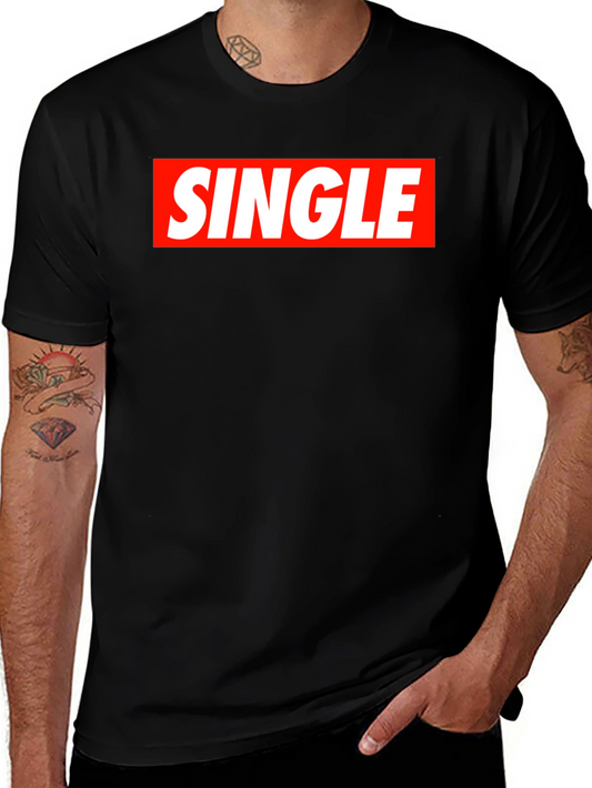 Single Red Box Black T-Shirt