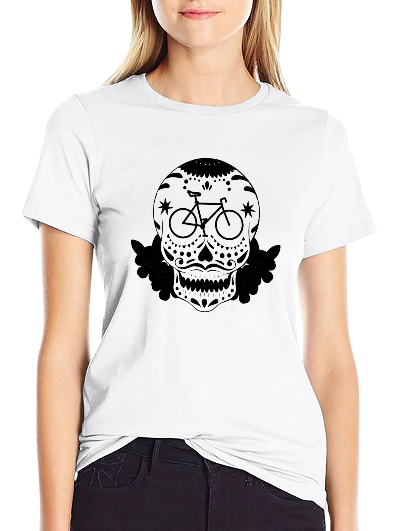 Skull Bicycle T-Shirt - Unique Design