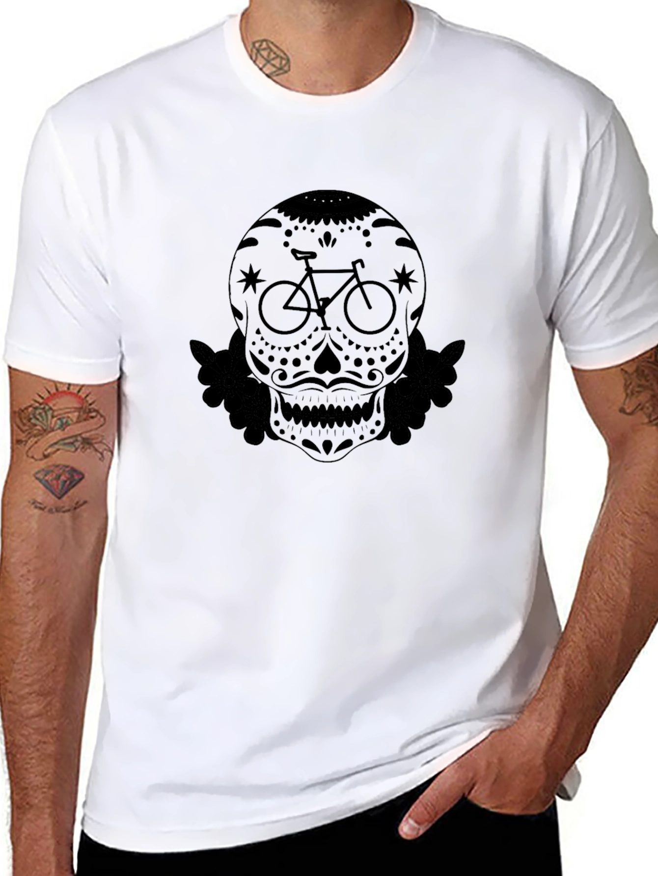 Skull Bicycle T-Shirt - Unique Design