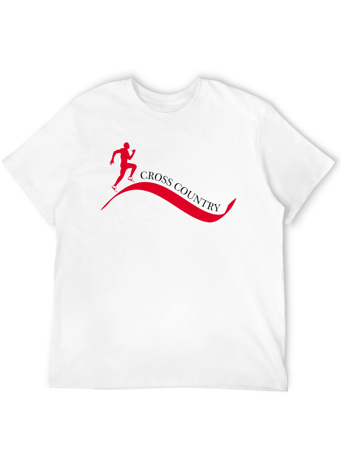 Cross Country Runner Graphic Tee - Black
