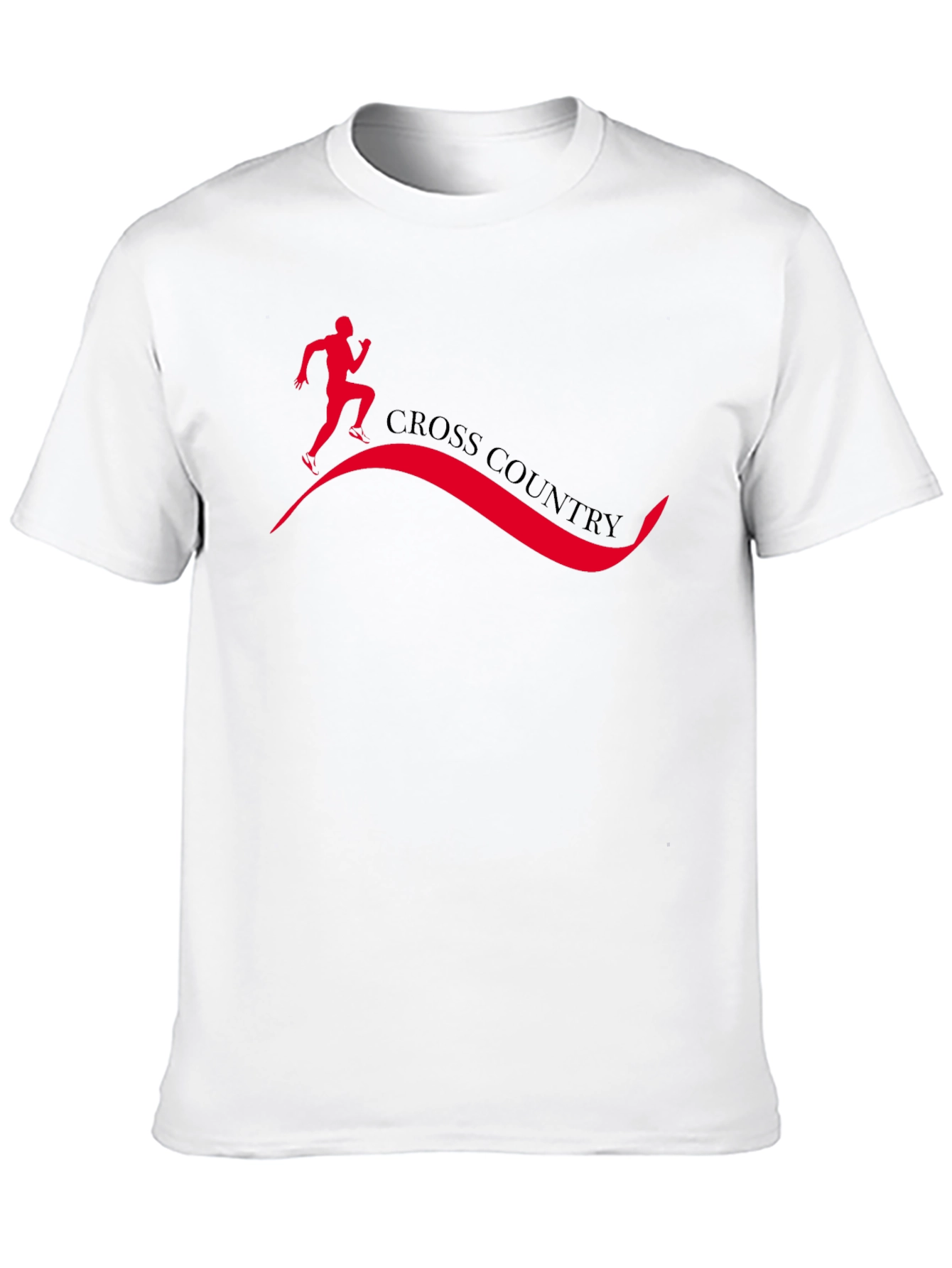 Cross Country Runner Graphic Tee - Black