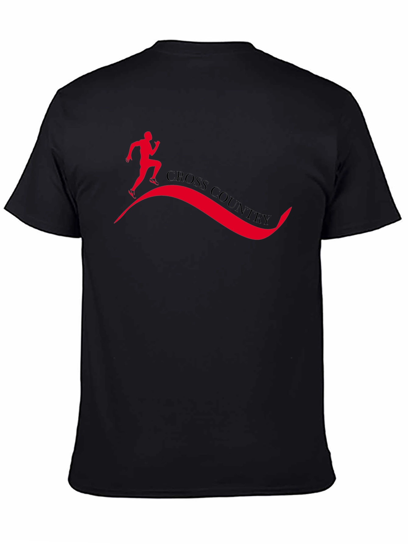 Cross Country Runner Graphic Tee - Black