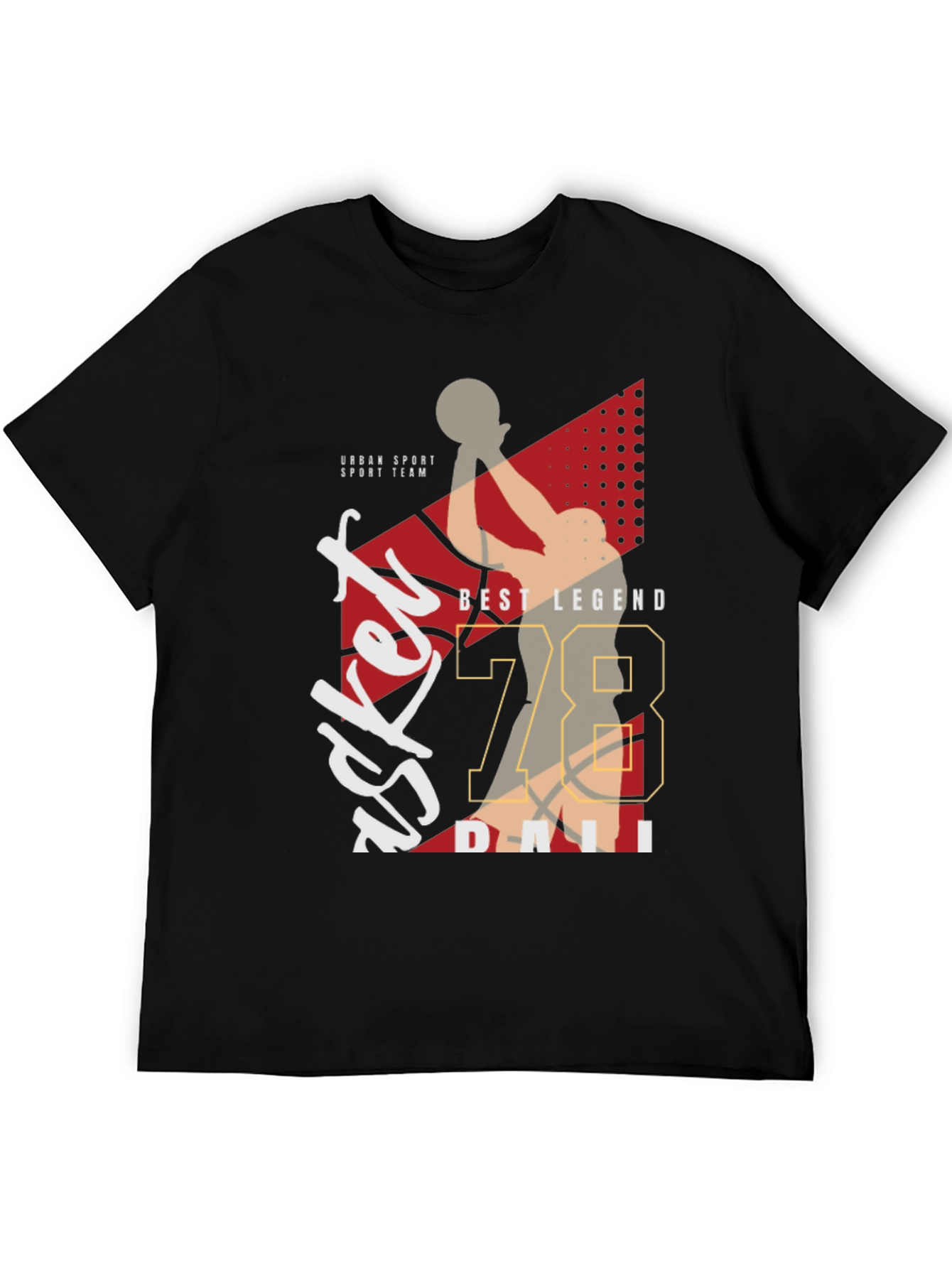 Basketball Legend Graphic Tee - Sporty Style