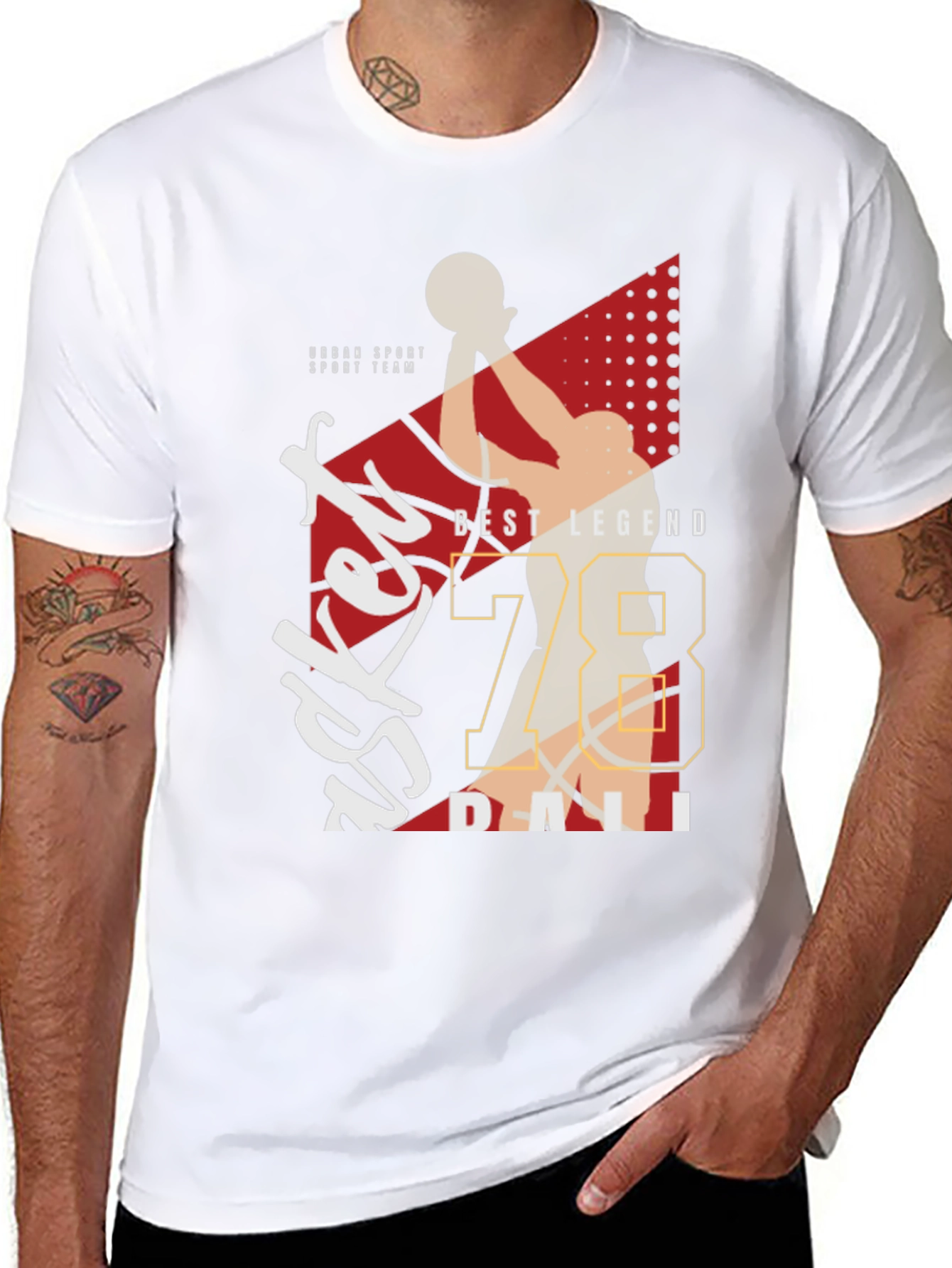 Basketball Legend Graphic Tee - Sporty Style