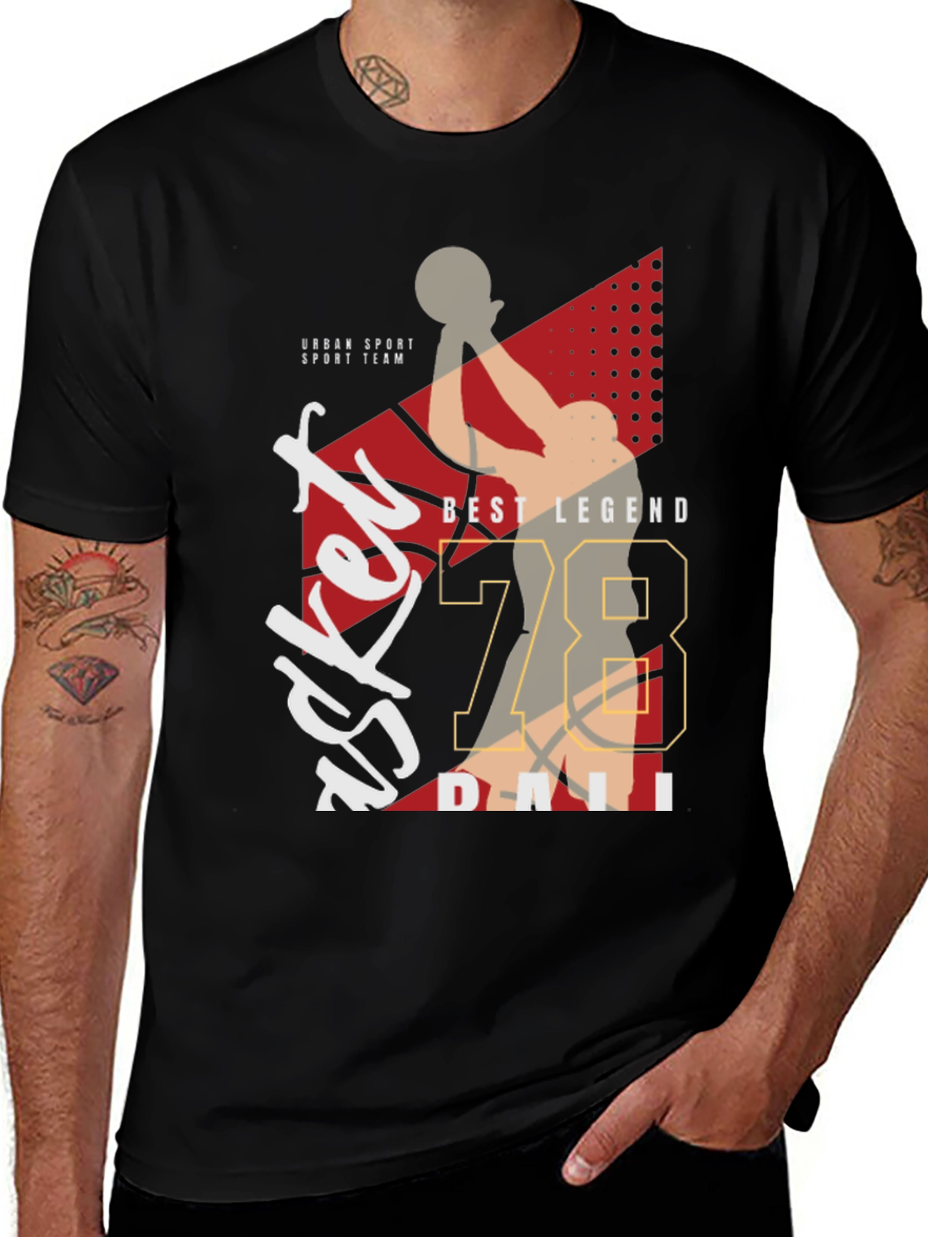 Basketball Legend Graphic Tee - Sporty Style