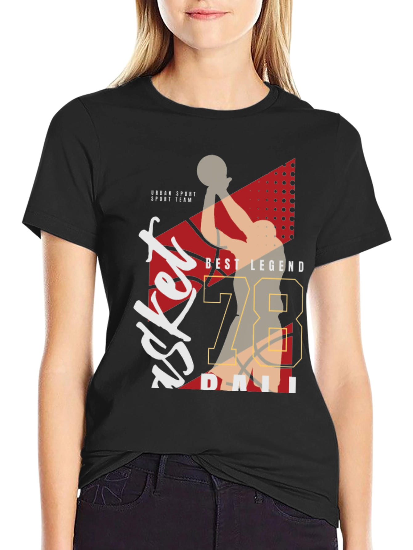 Basketball Legend Graphic Tee - Sporty Style