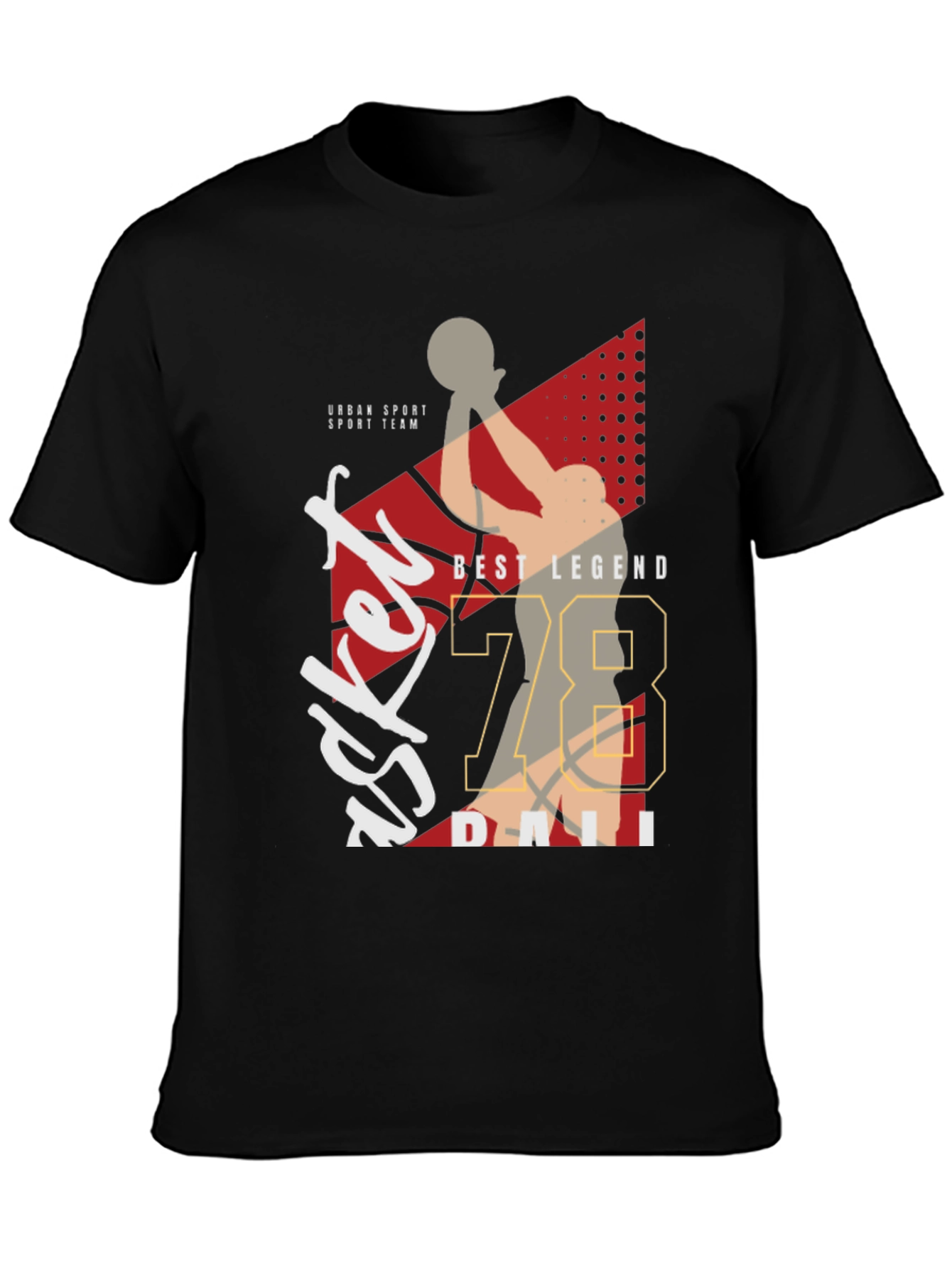 Basketball Legend Graphic Tee - Sporty Style