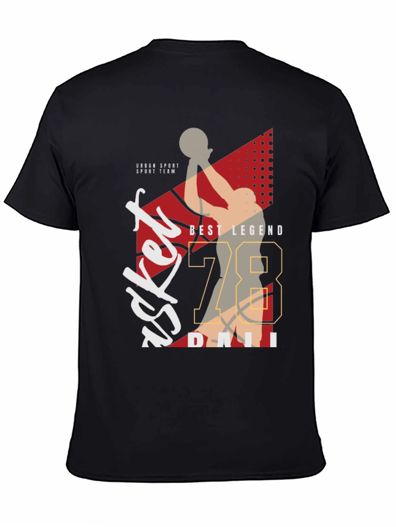 Basketball Legend Graphic Tee - Sporty Style