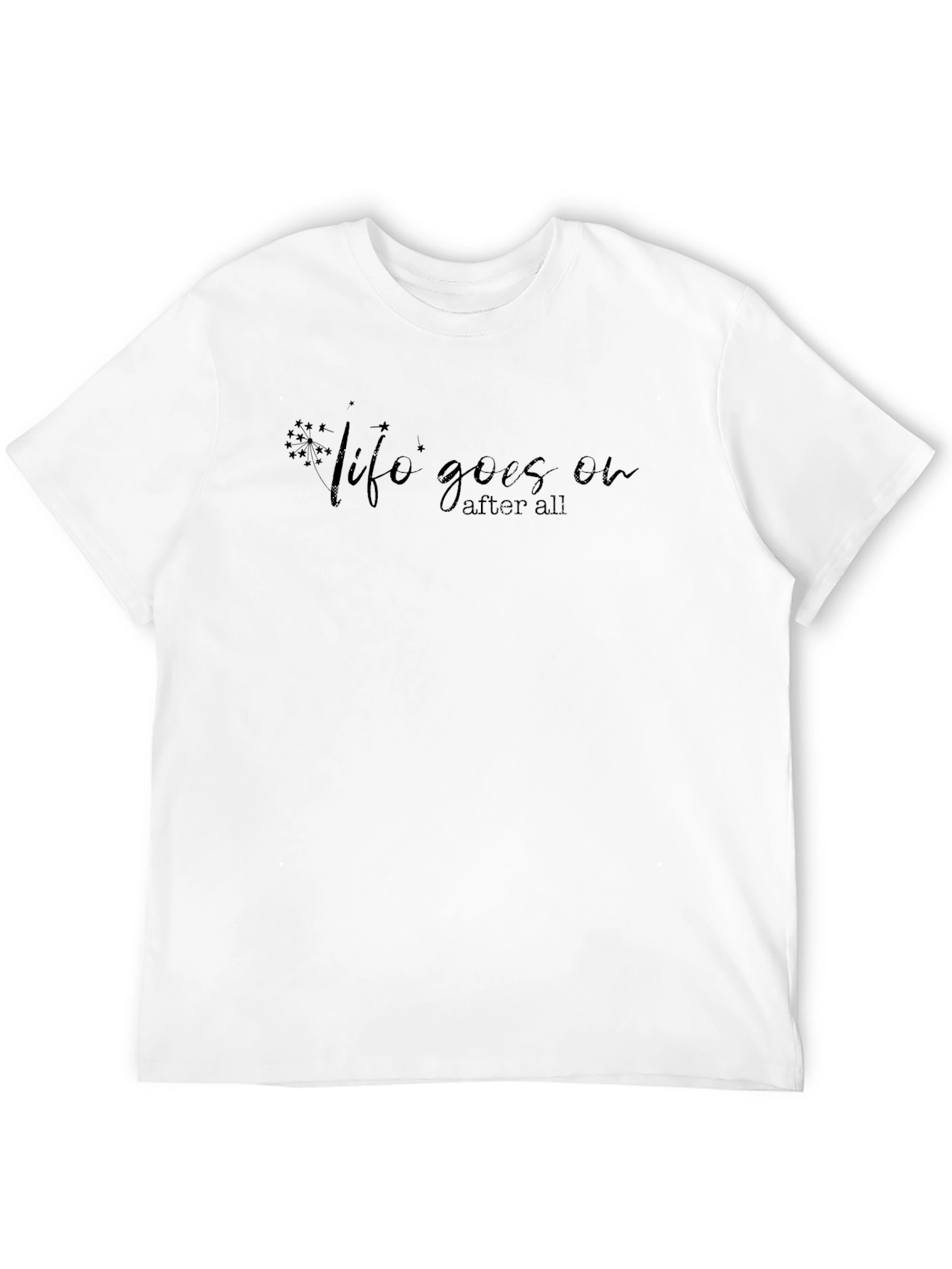 Life Goes On Black Graphic Tee
