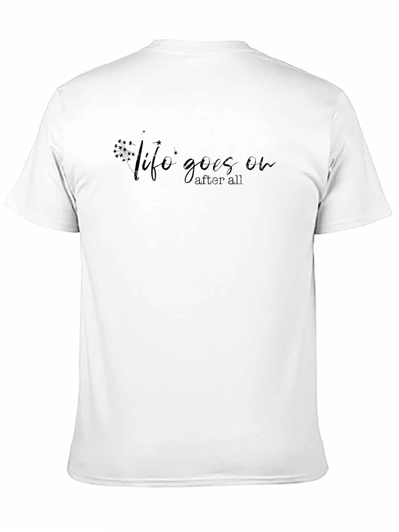 Life Goes On Black Graphic Tee