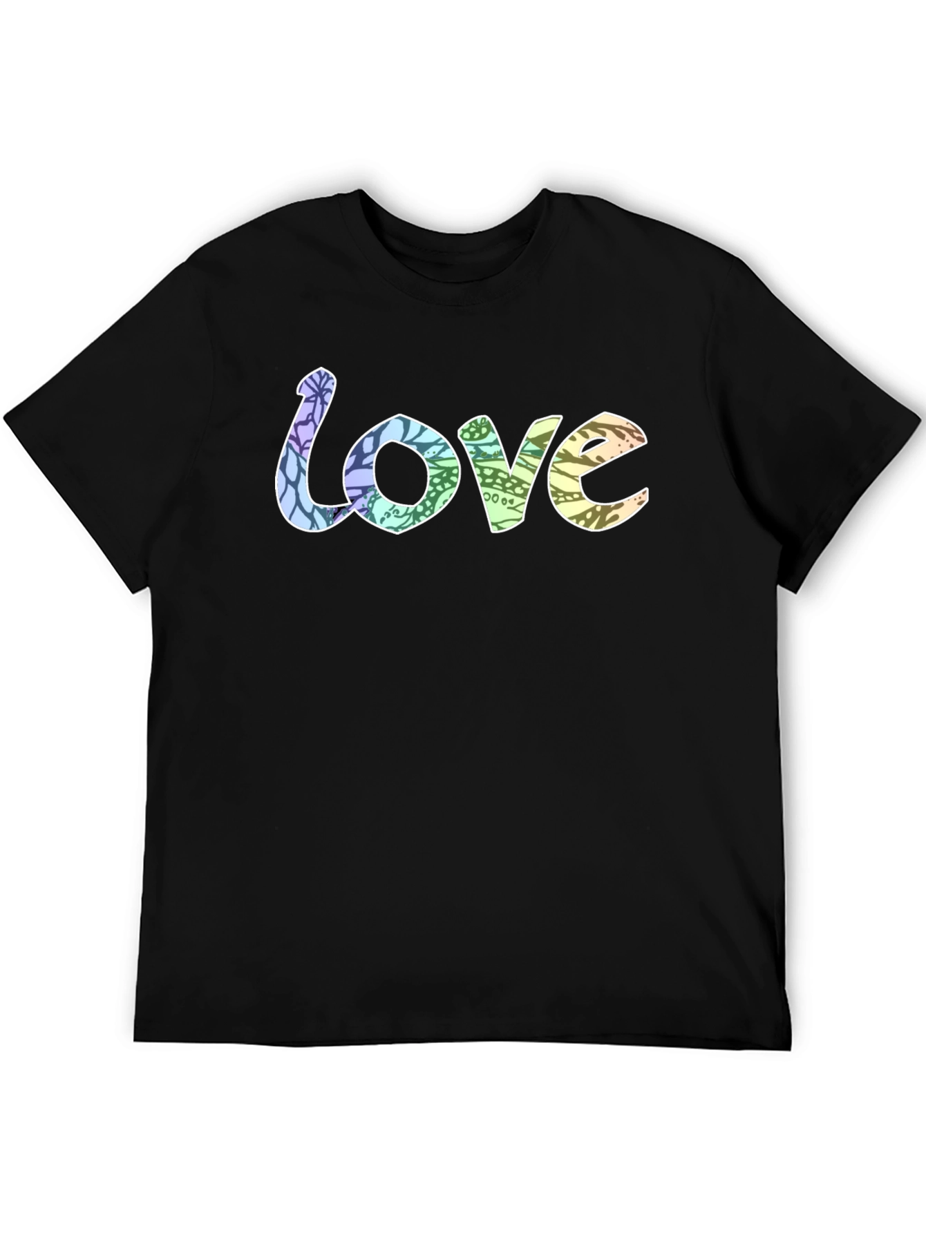 Love Graphic Print Tee - Black