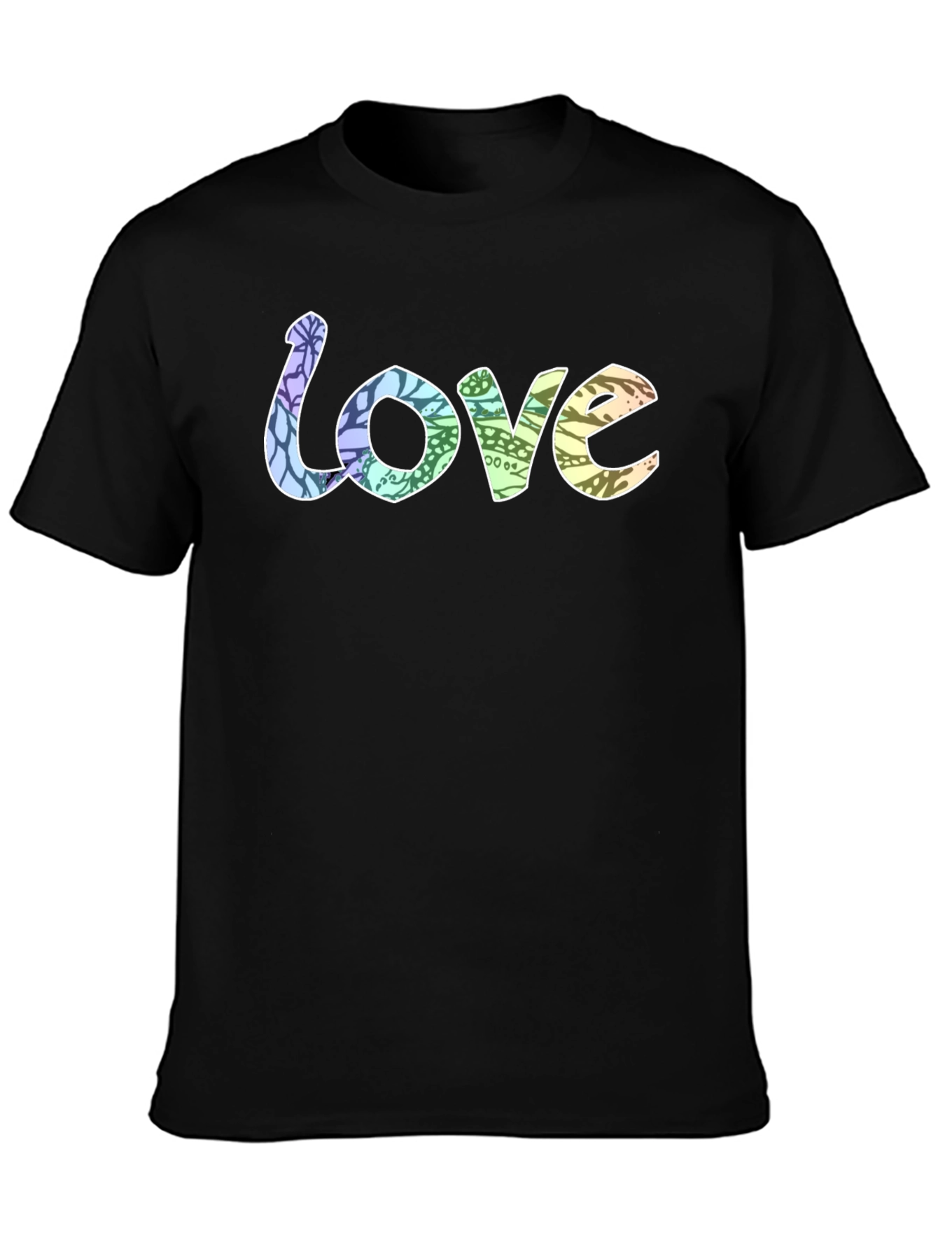 Love Graphic Print Tee - Black