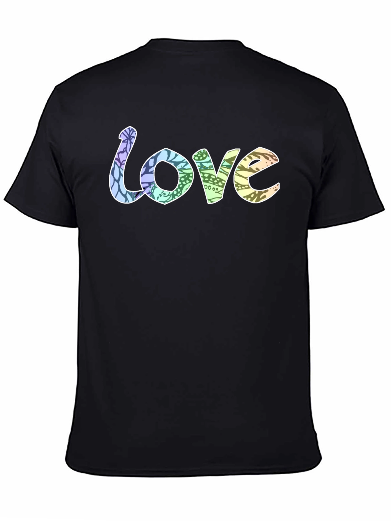 Love Graphic Print Tee - Black