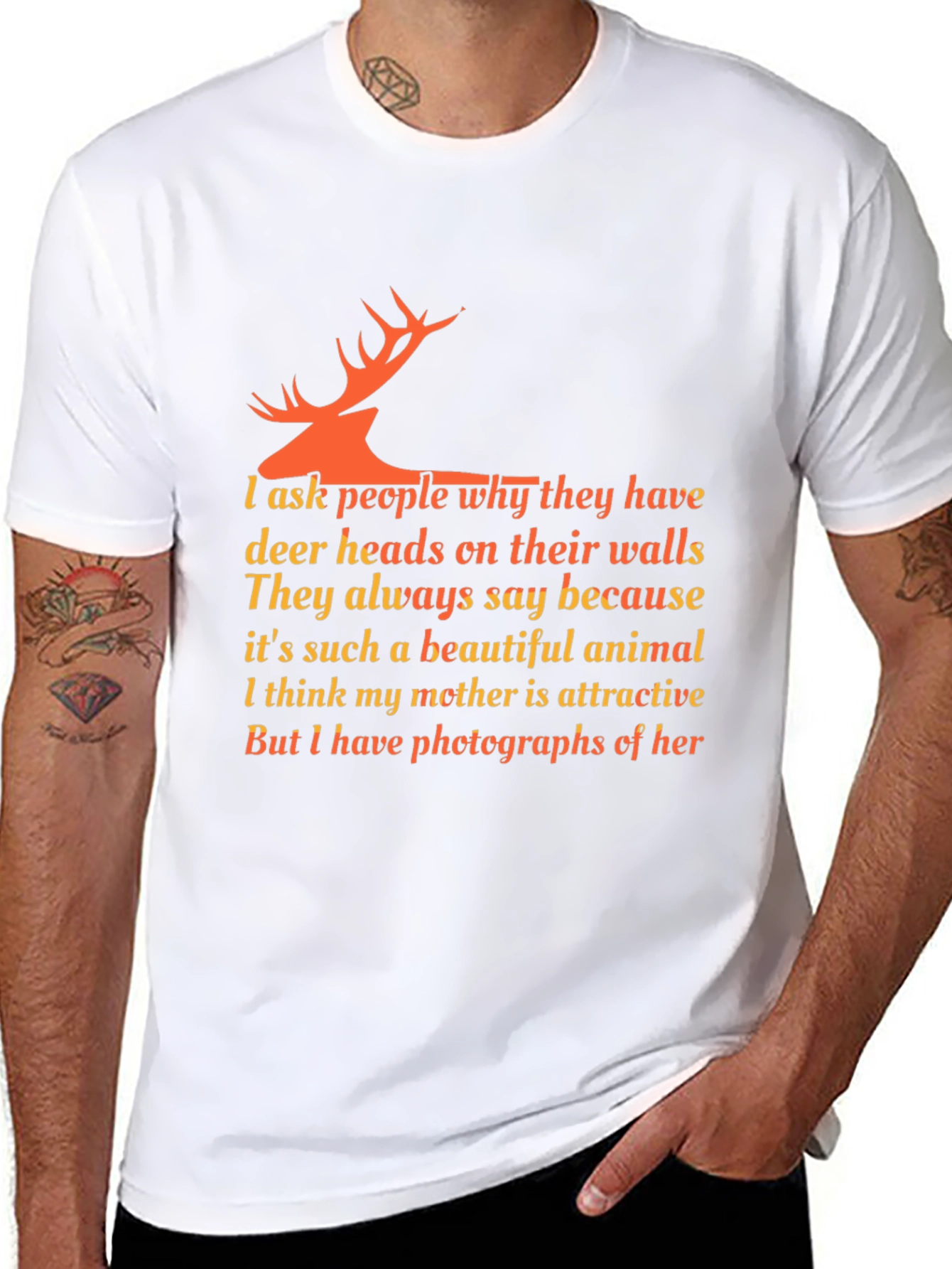Deer Head Quote T-Shirt