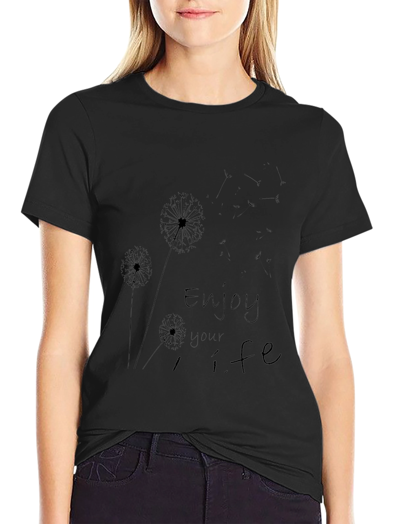 Enjoy Life Dandelion Black Tee