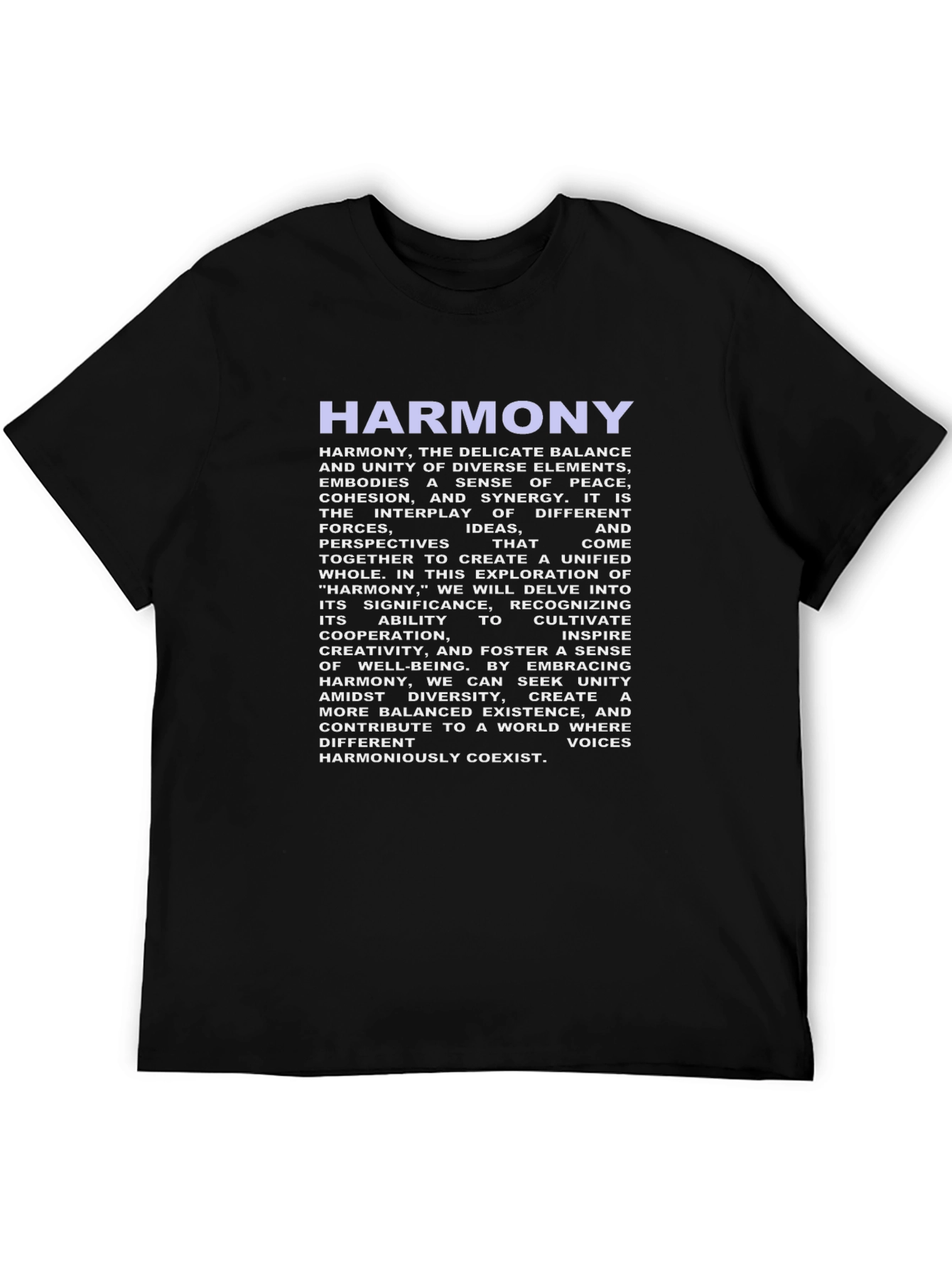 Harmony Graphic T-Shirt - Peace & Unity Design