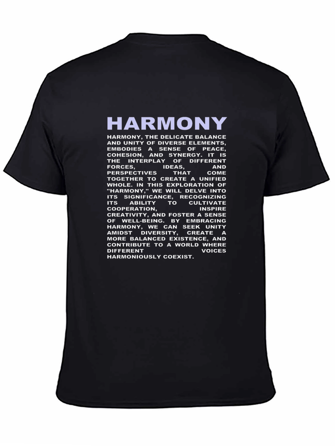 Harmony Graphic T-Shirt - Peace & Unity Design