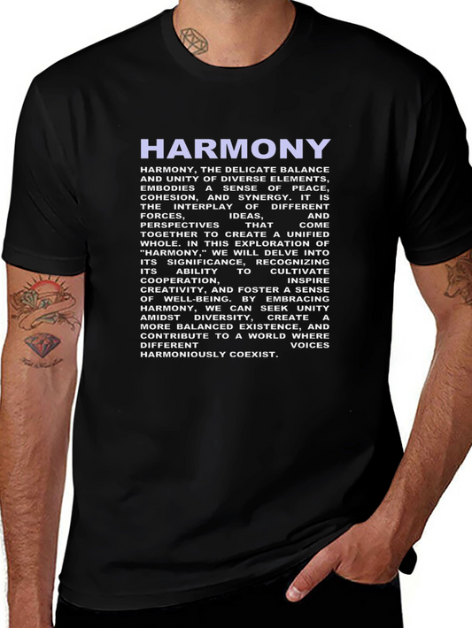 Harmony Graphic T-Shirt - Peace & Unity Design