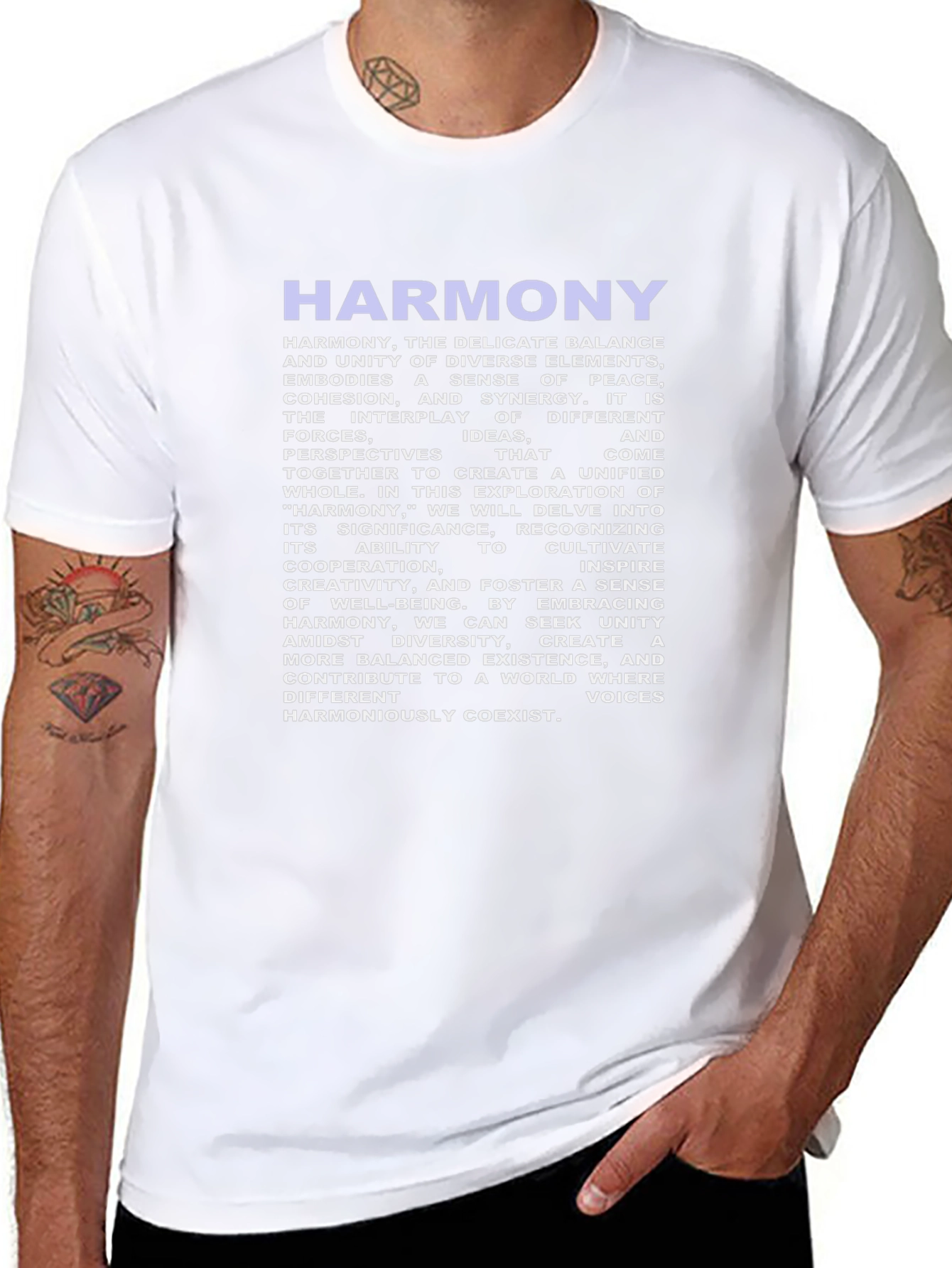 Harmony Graphic T-Shirt - Peace & Unity Design