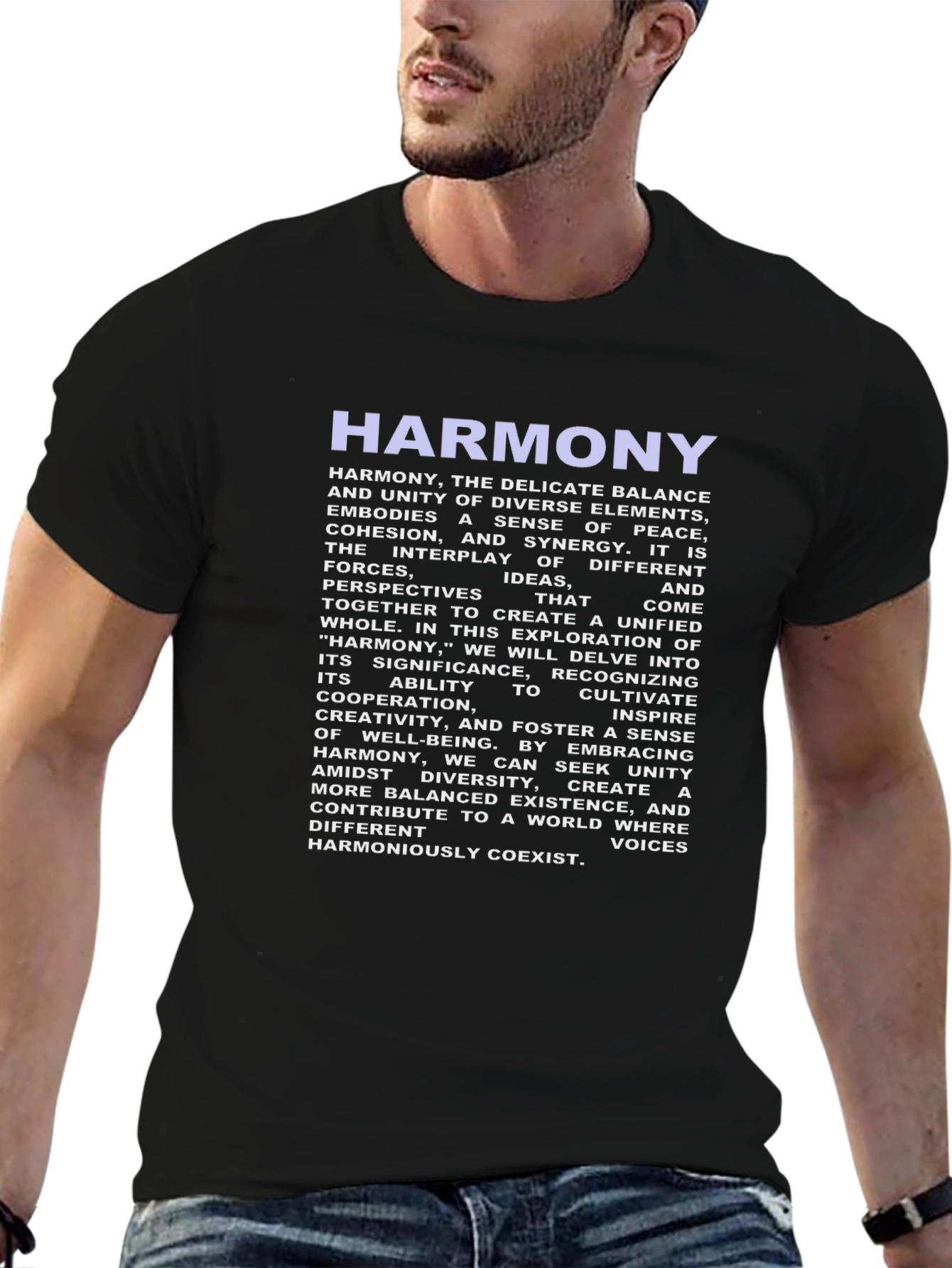 Harmony Graphic T-Shirt - Peace & Unity Design
