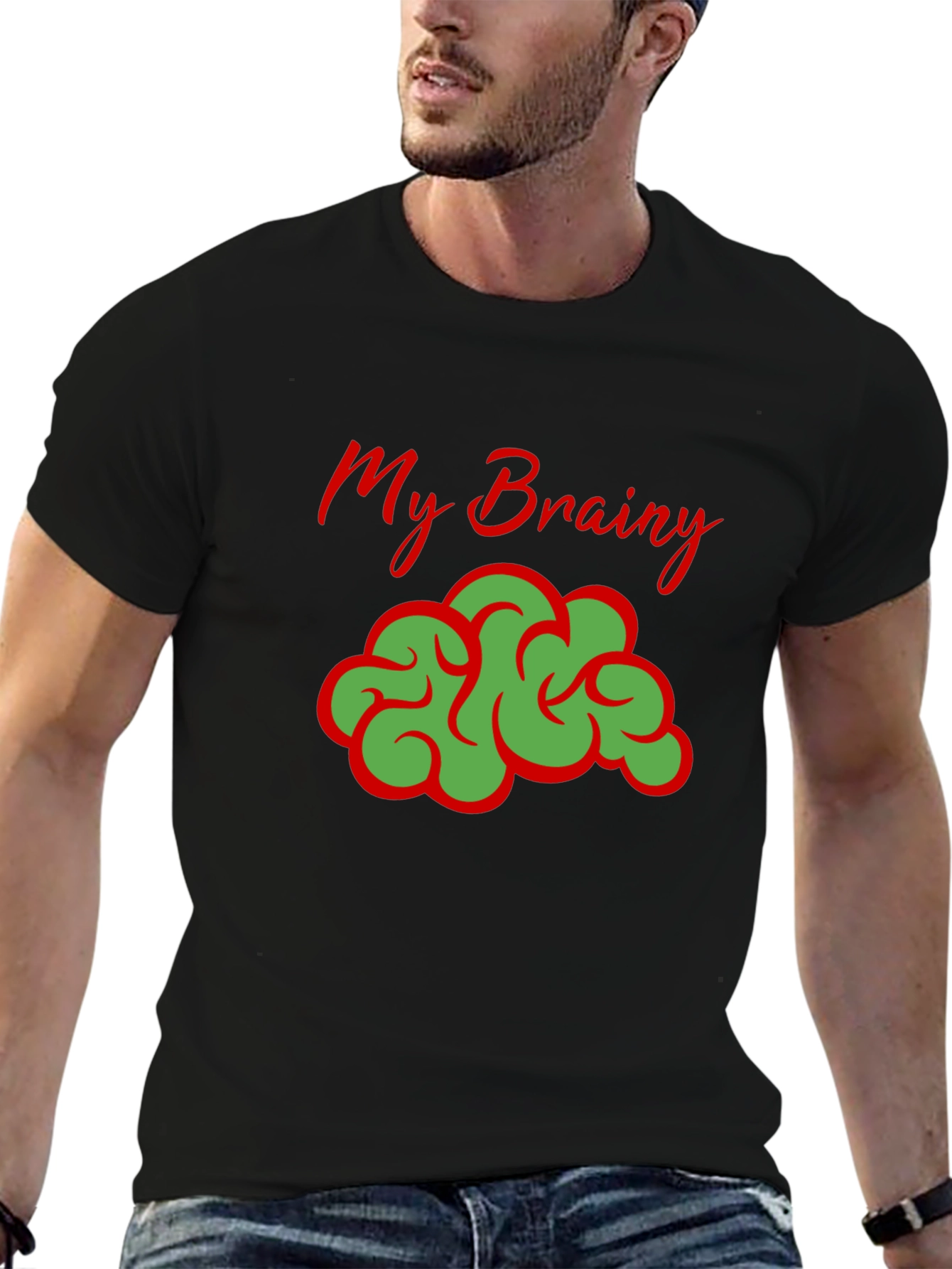 My Brainy T-Shirt - Funny Brain Graphic Tee