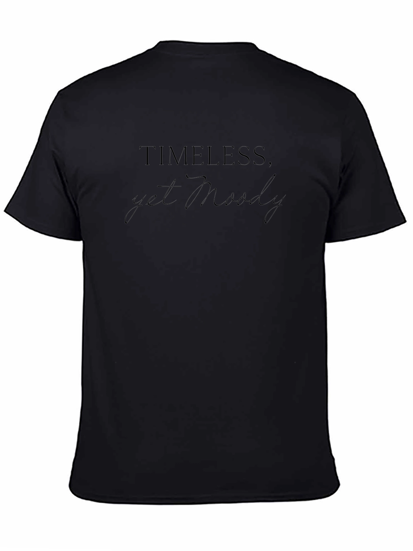 Timeless Yet Moody Graphic Tee - Black