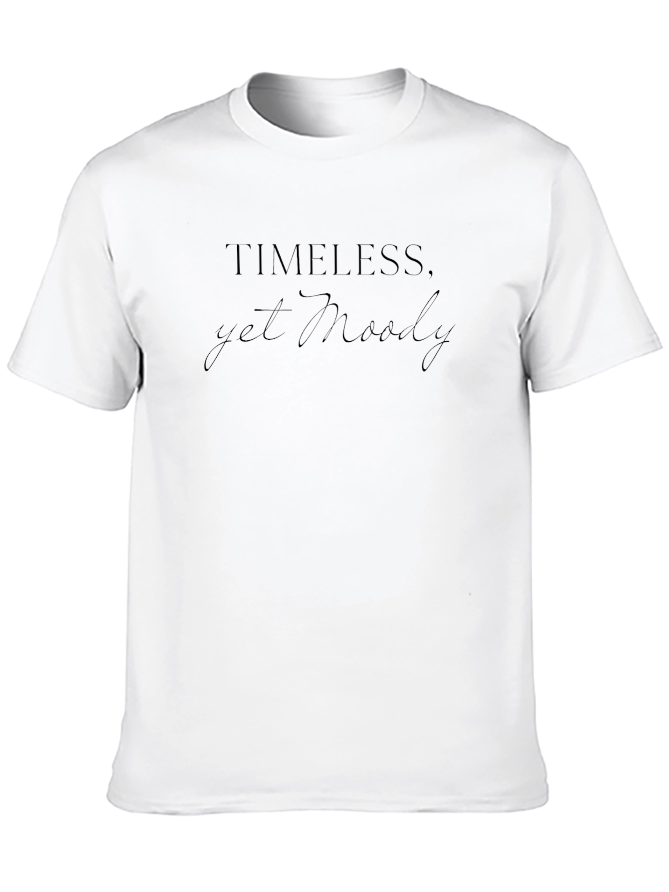 Timeless Yet Moody Graphic Tee - Black