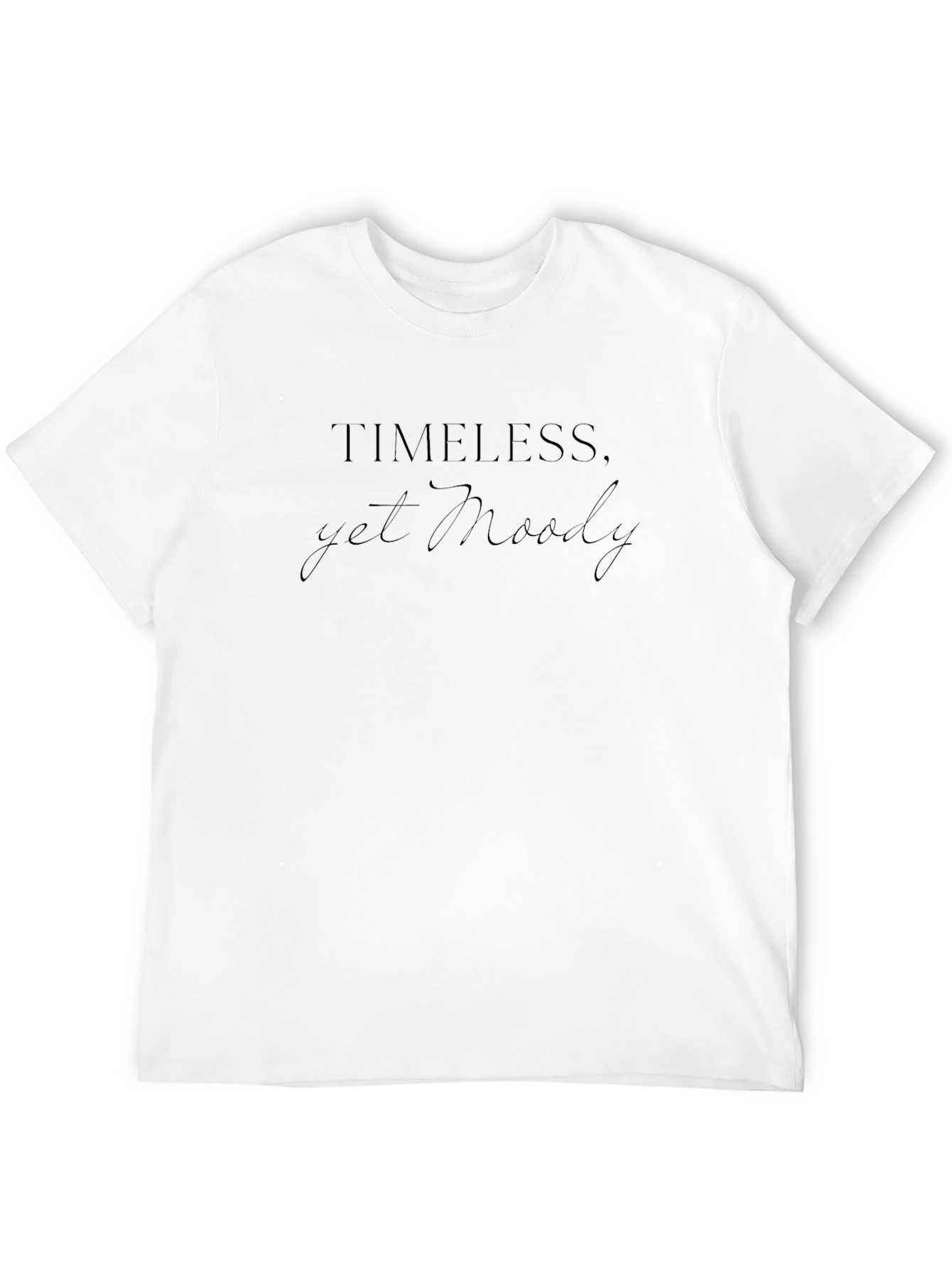 Timeless Yet Moody Graphic Tee - Black
