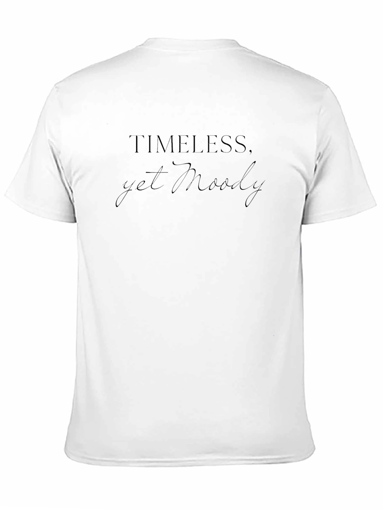 Timeless Yet Moody Graphic Tee - Black