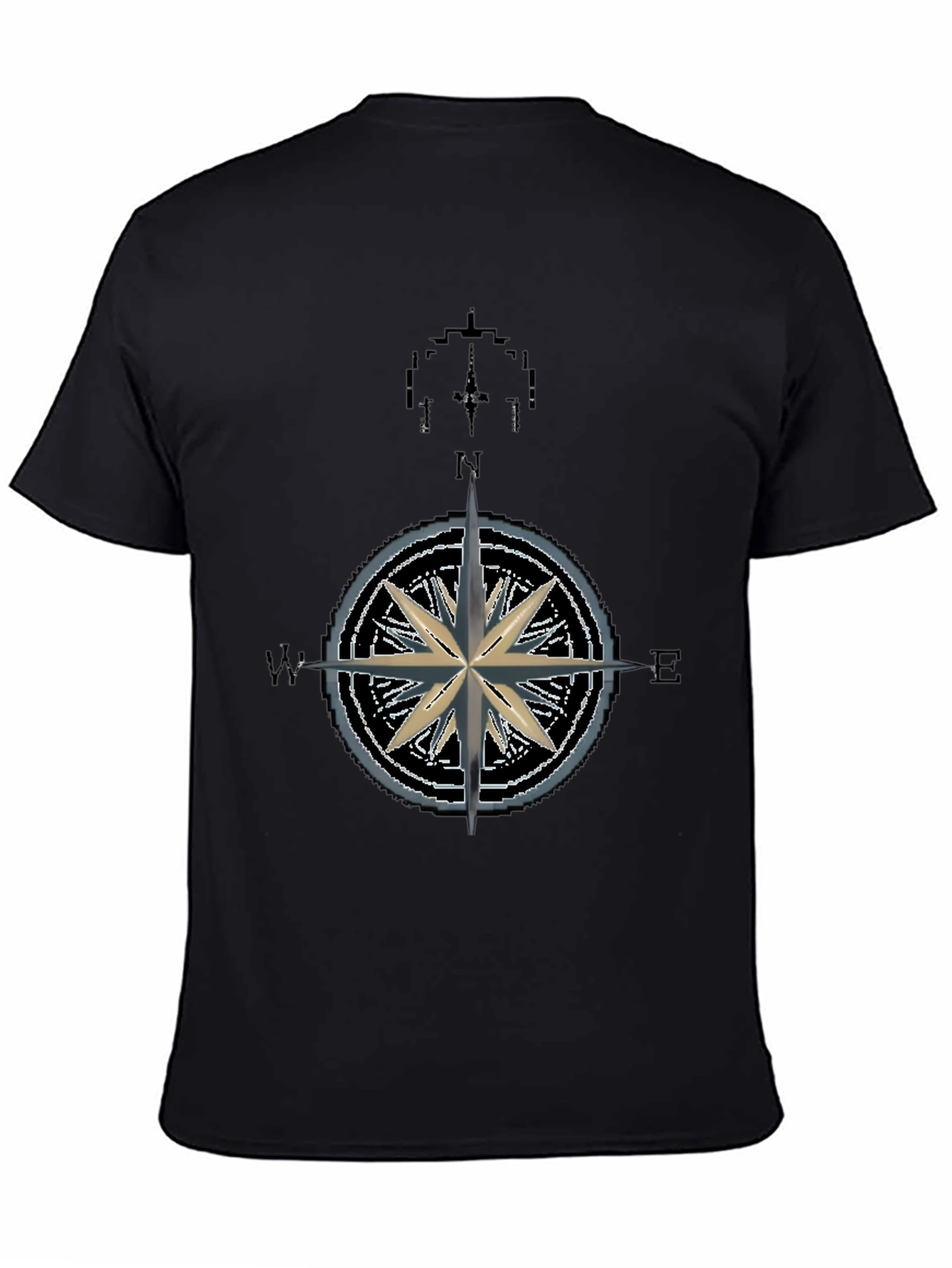 Nautical Compass Rose Graphic T-Shirt - Mens