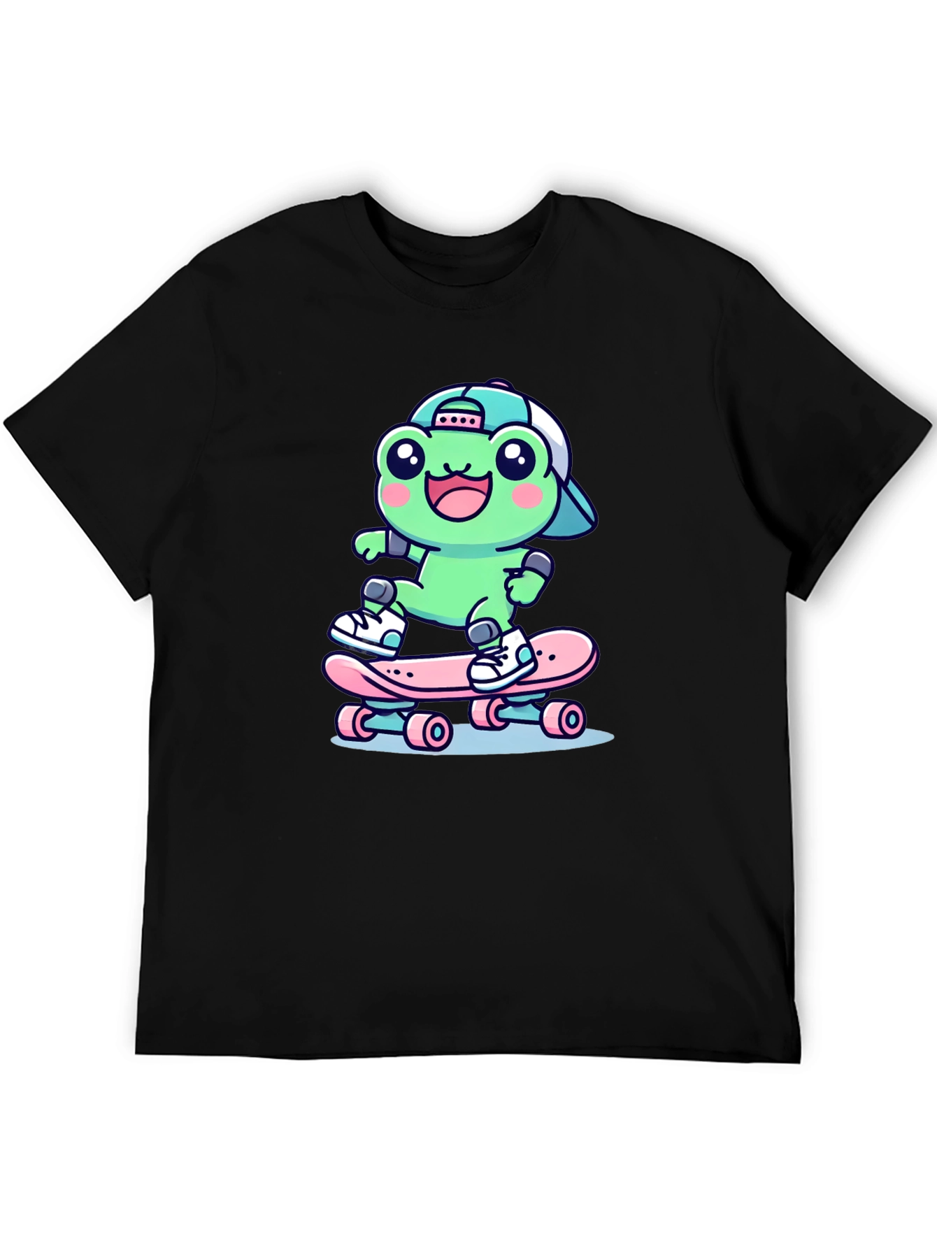 Cool Frog Skateboarder Graphic Tee