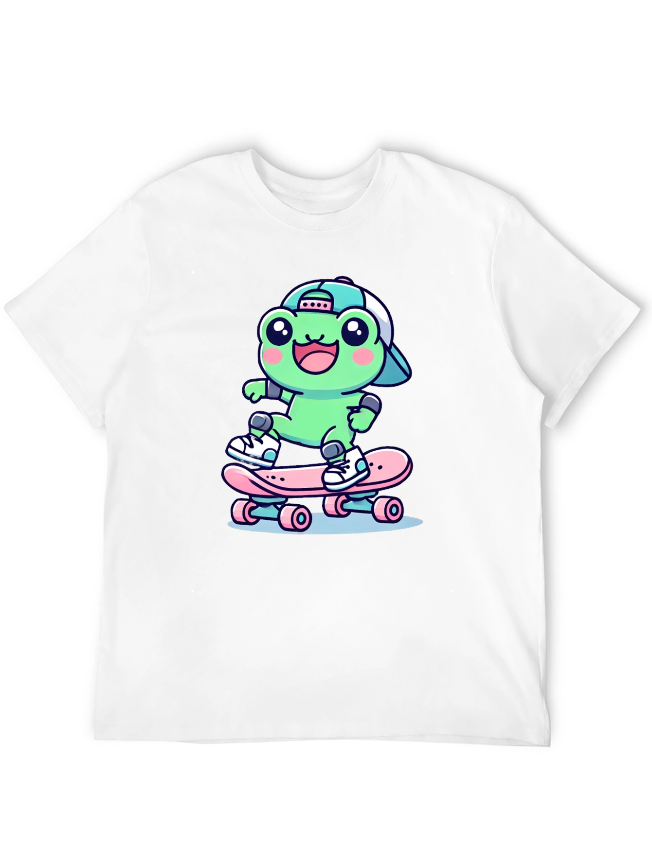 Cool Frog Skateboarder Graphic Tee