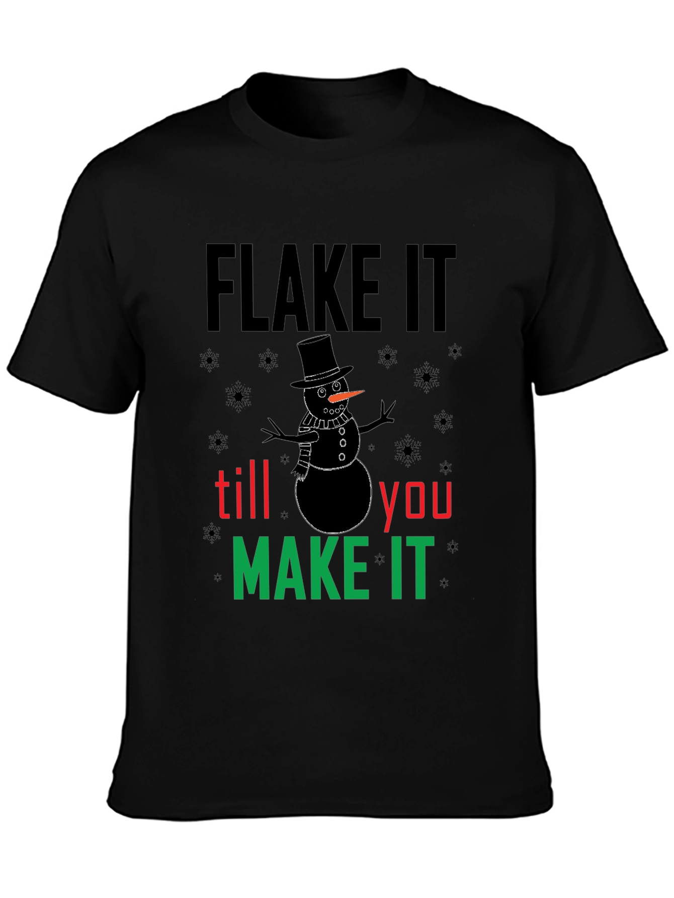 Flake It Snowman Graphic Tee