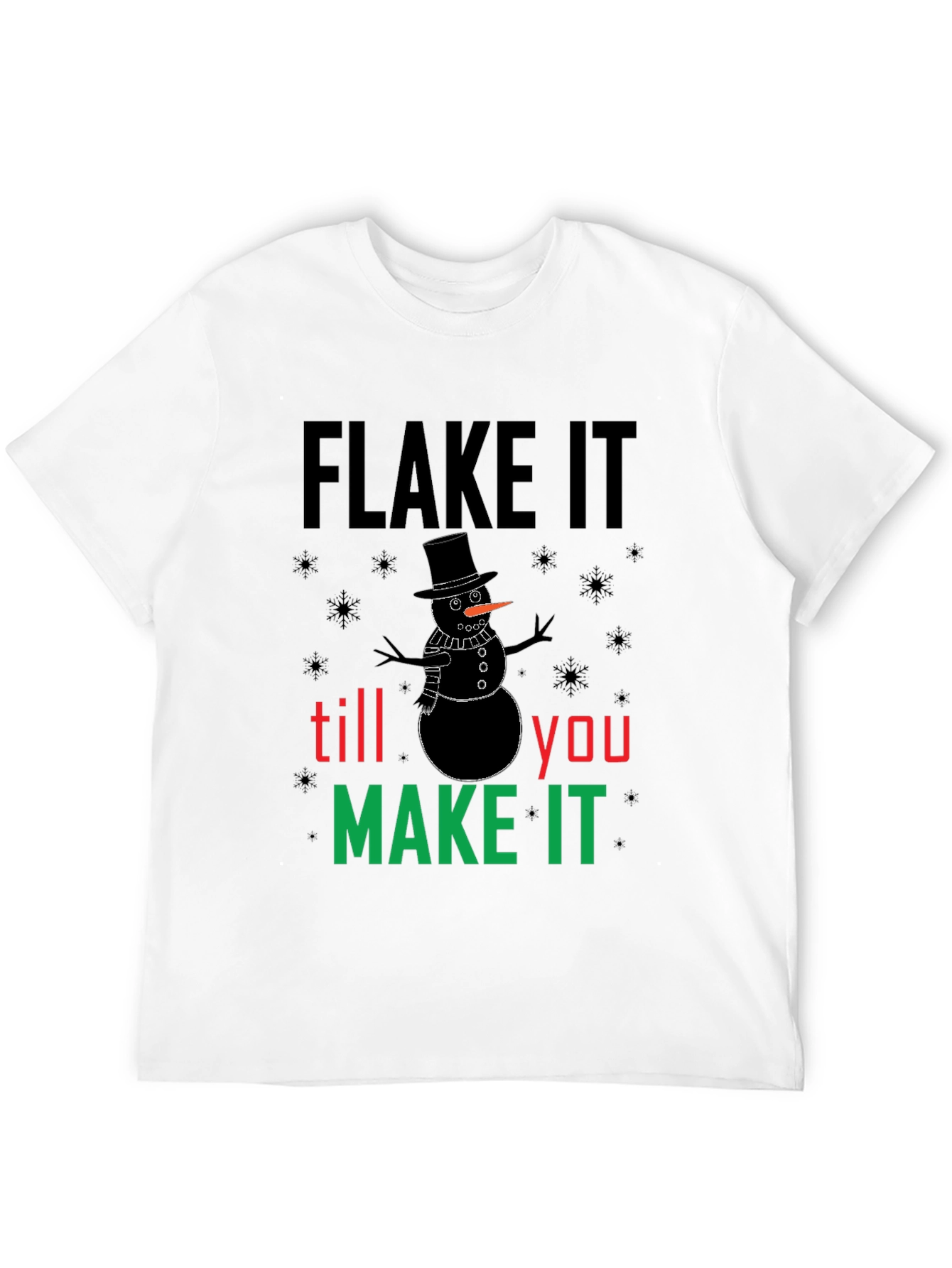 Flake It Snowman Graphic Tee