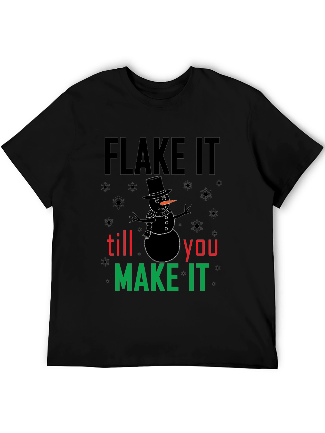 Flake It Snowman Graphic Tee