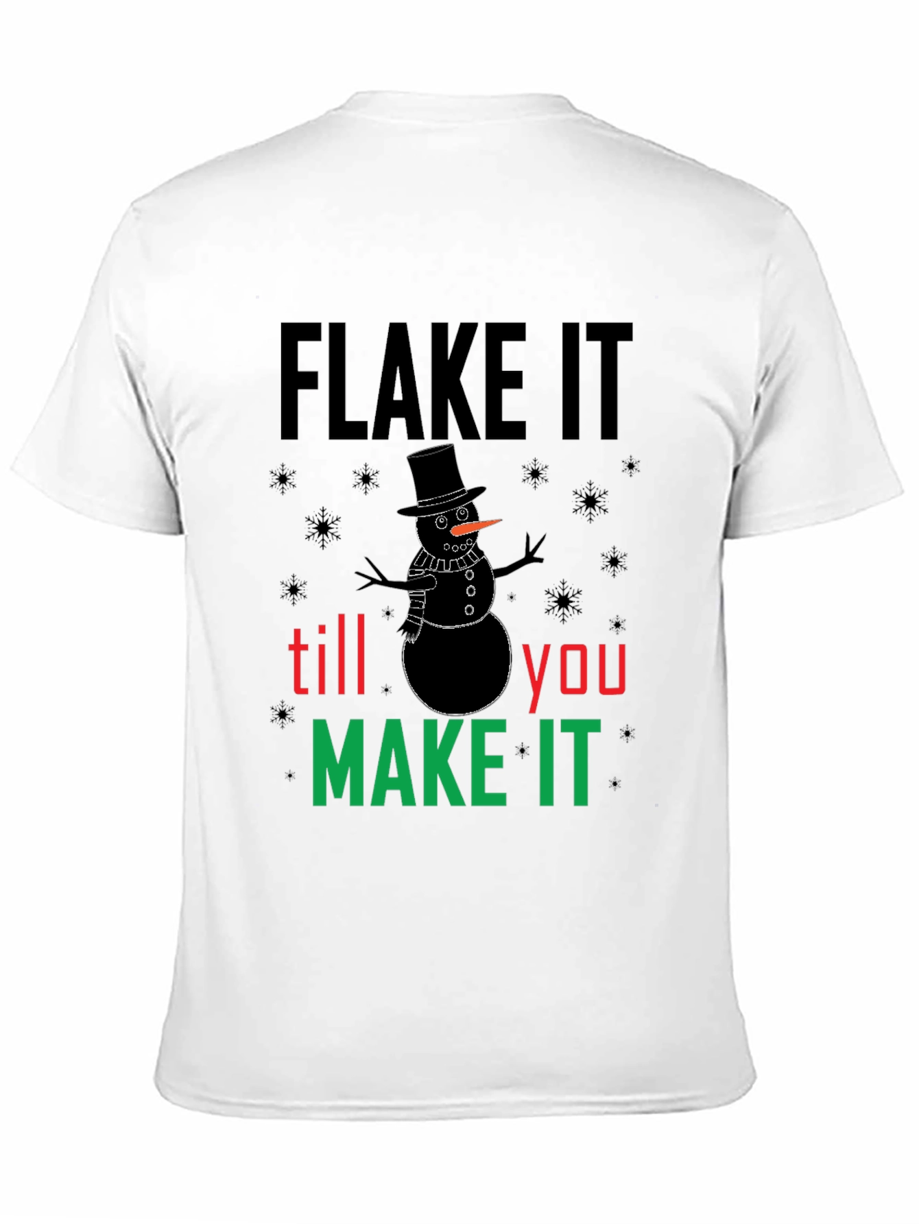 Flake It Snowman Graphic Tee
