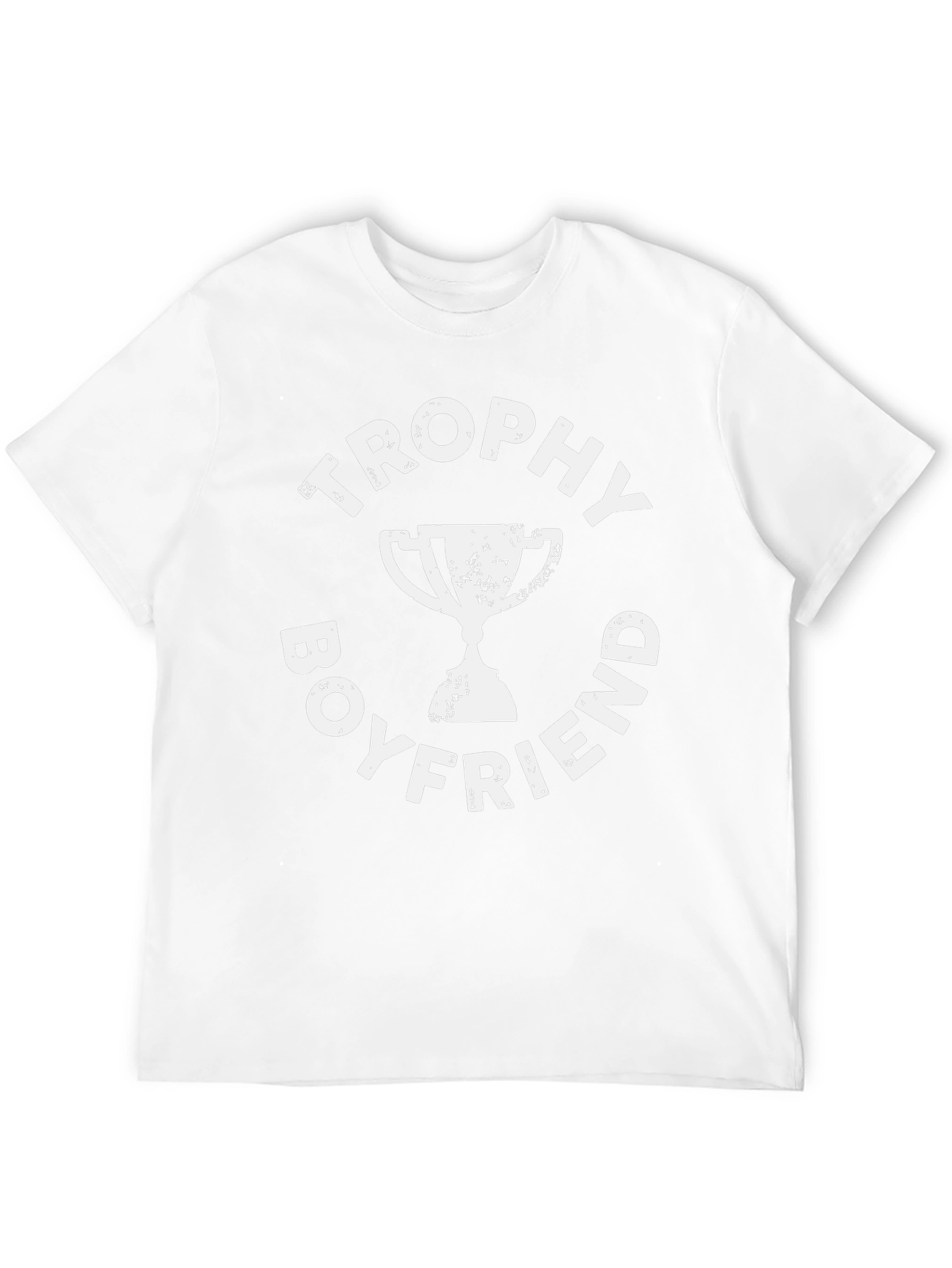 Trophy Boyfriend Graphic Tee - Black Cotton T-Shirt