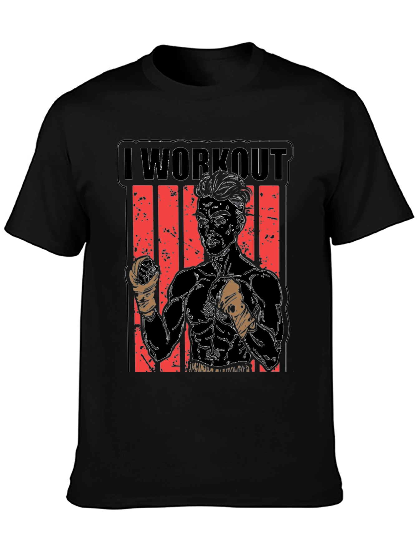 I Workout Graphic Tee - Fitness Inspired T-Shirt