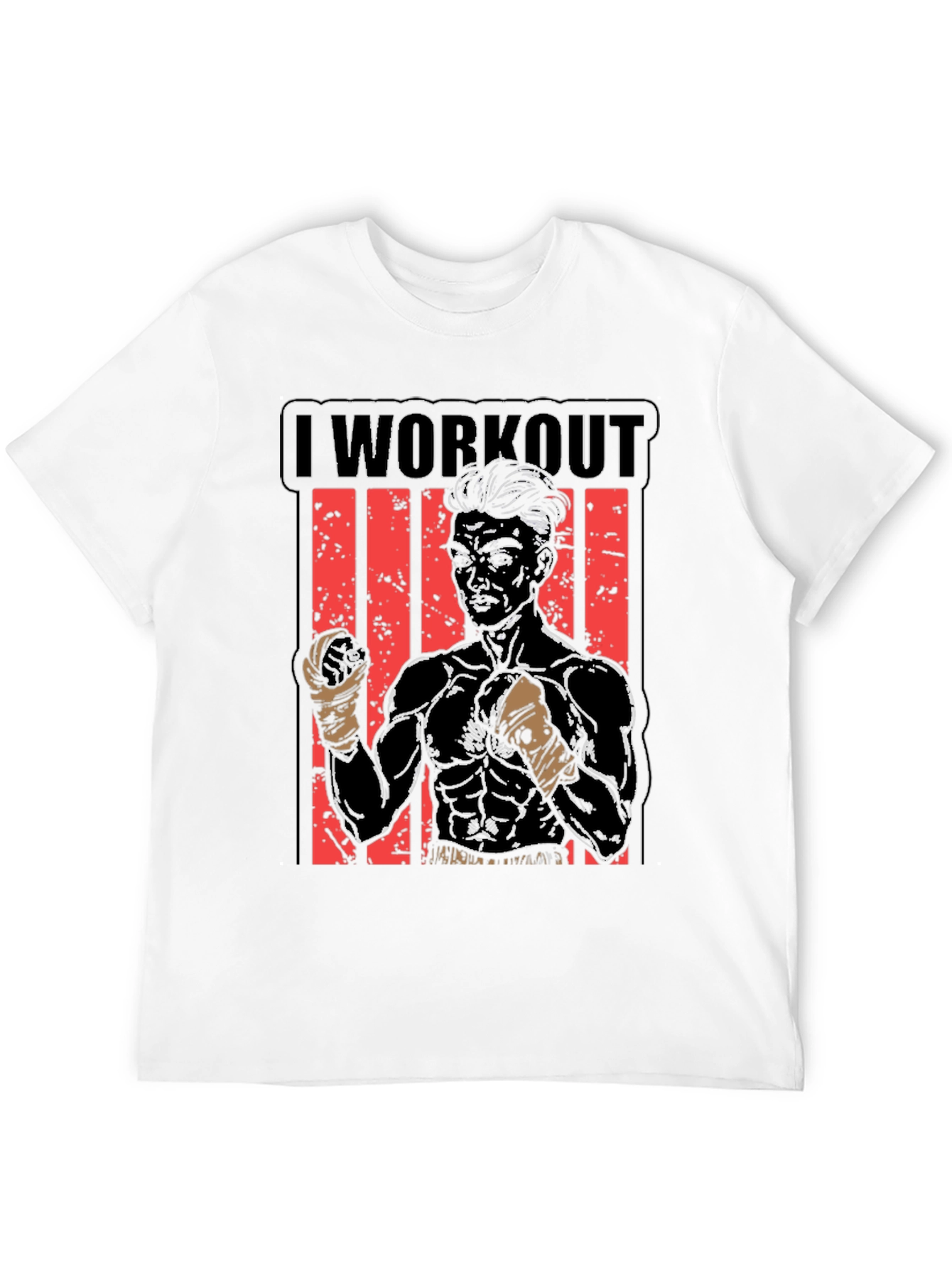 I Workout Graphic Tee - Fitness Inspired T-Shirt