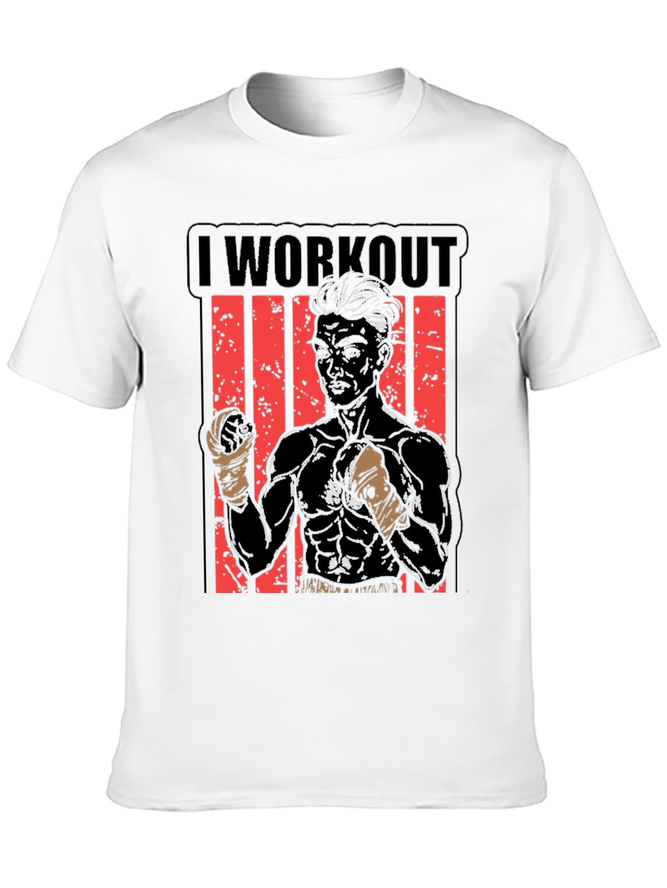 I Workout Graphic Tee - Fitness Inspired T-Shirt