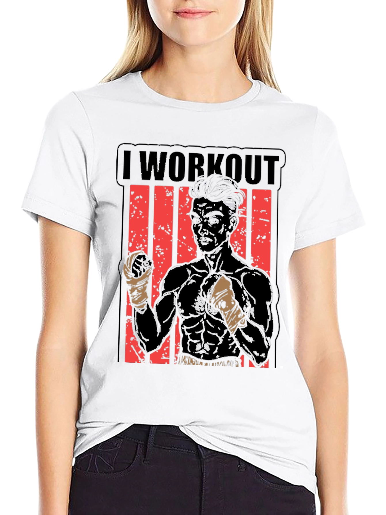 I Workout Graphic Tee - Fitness Inspired T-Shirt
