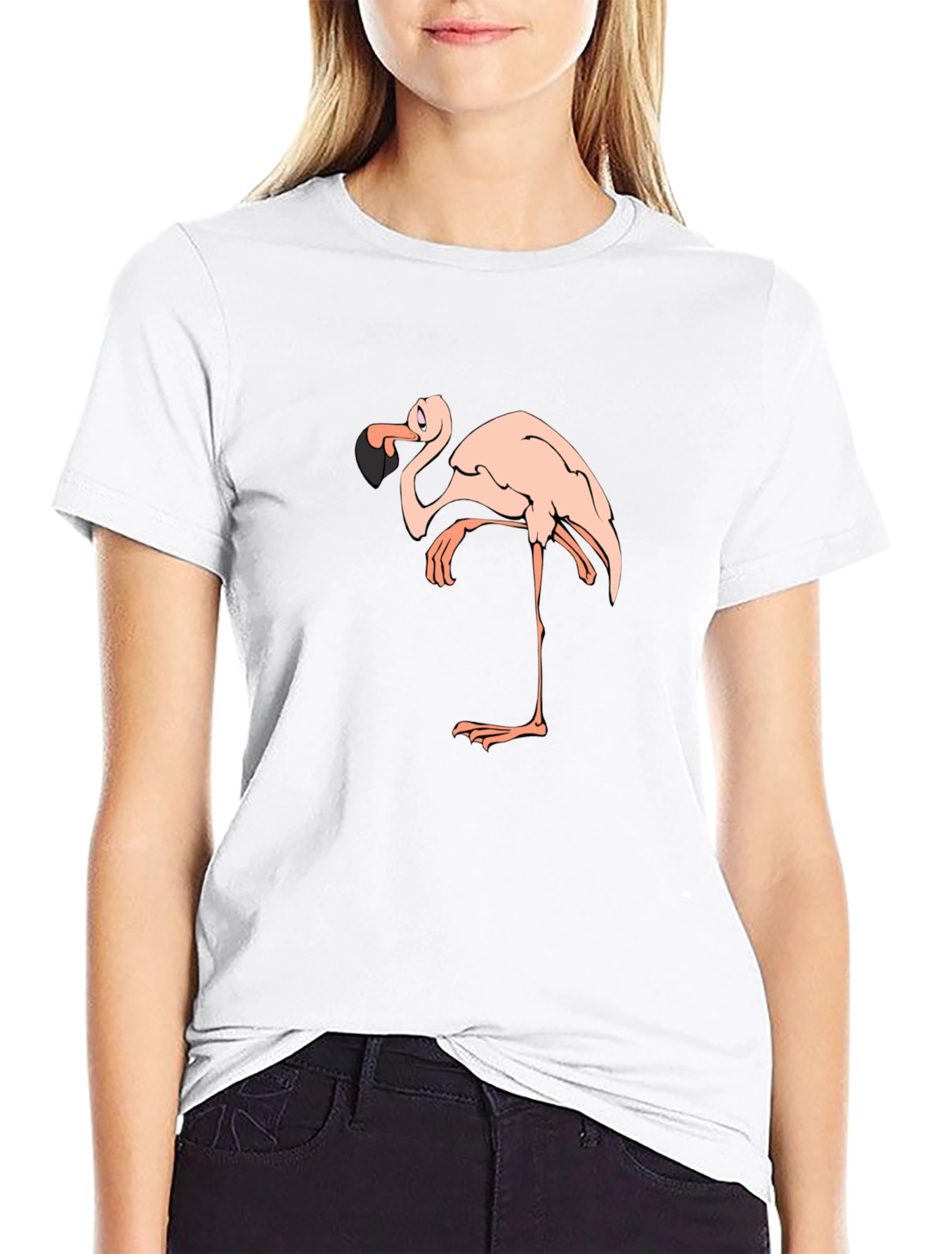 Black Flamingo Graphic T-Shirt