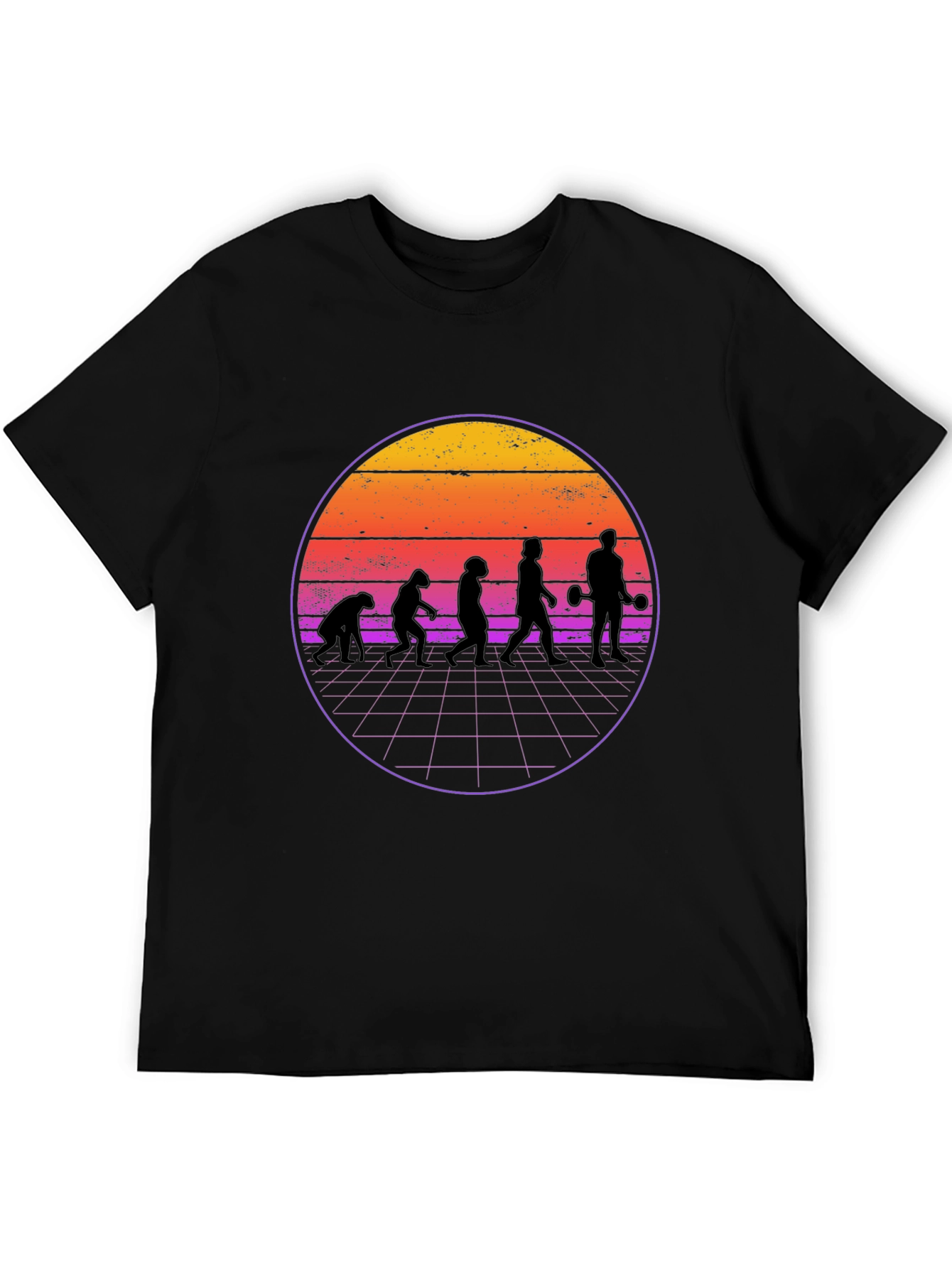 Evolution Gym T-Shirt Retro Weightlifting Tee