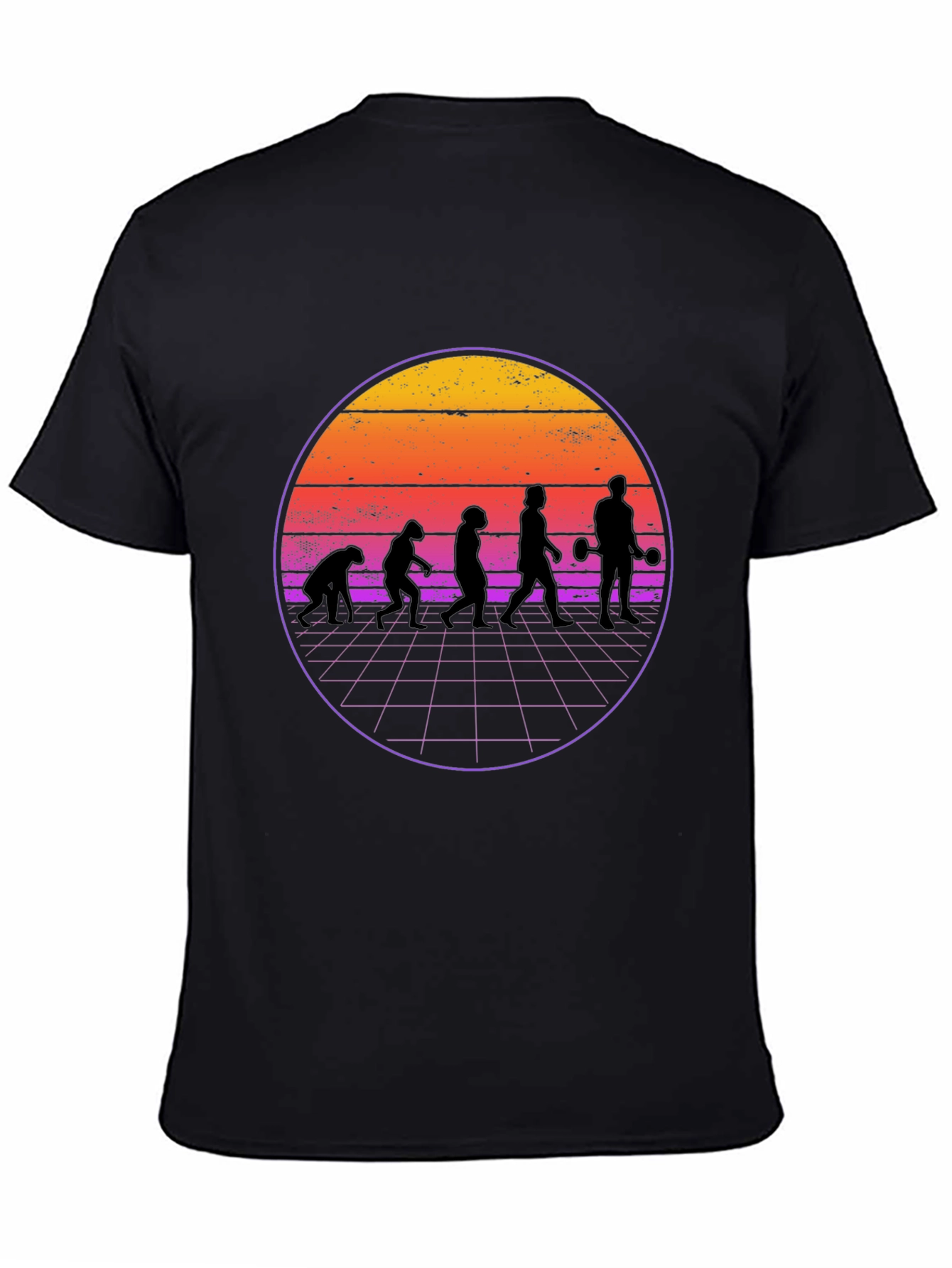 Evolution Gym T-Shirt Retro Weightlifting Tee