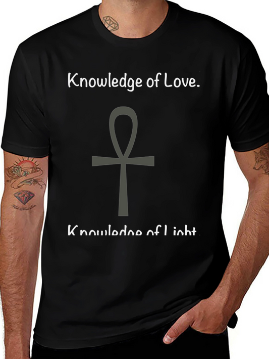 Knowledge of Love and Light Black T-Shirt