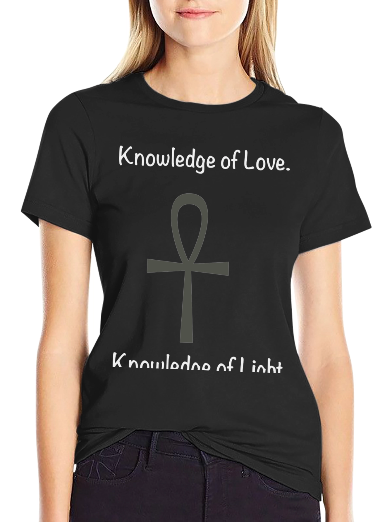 Knowledge of Love and Light Black T-Shirt